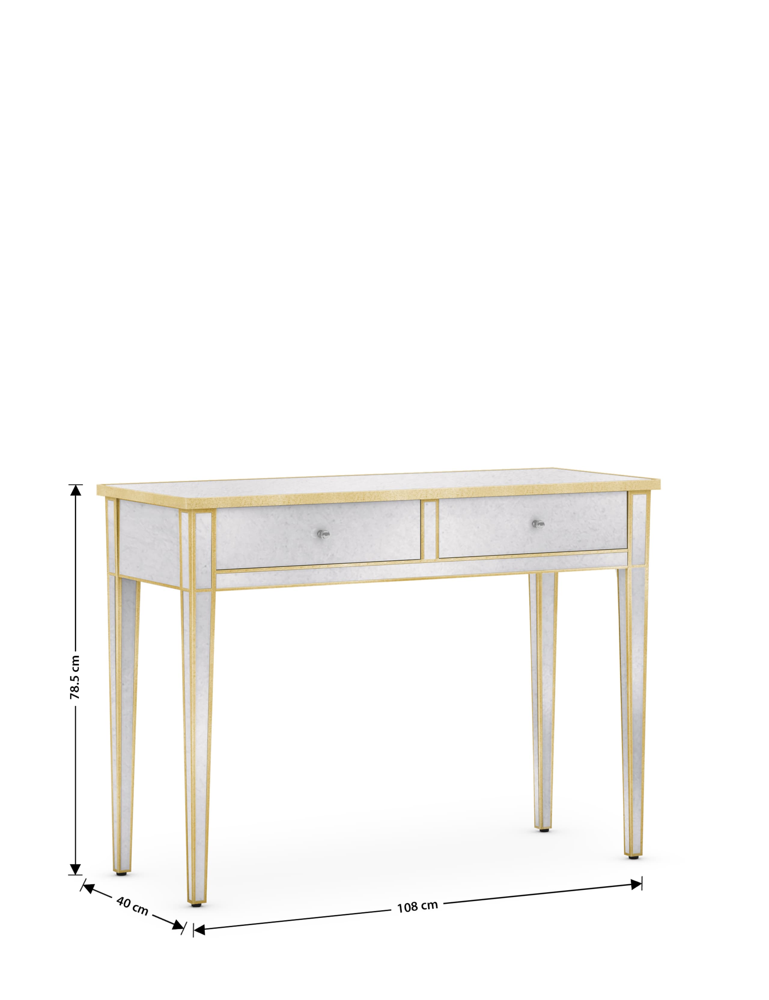 Evelyn Dressing Table Gold 8 of 9