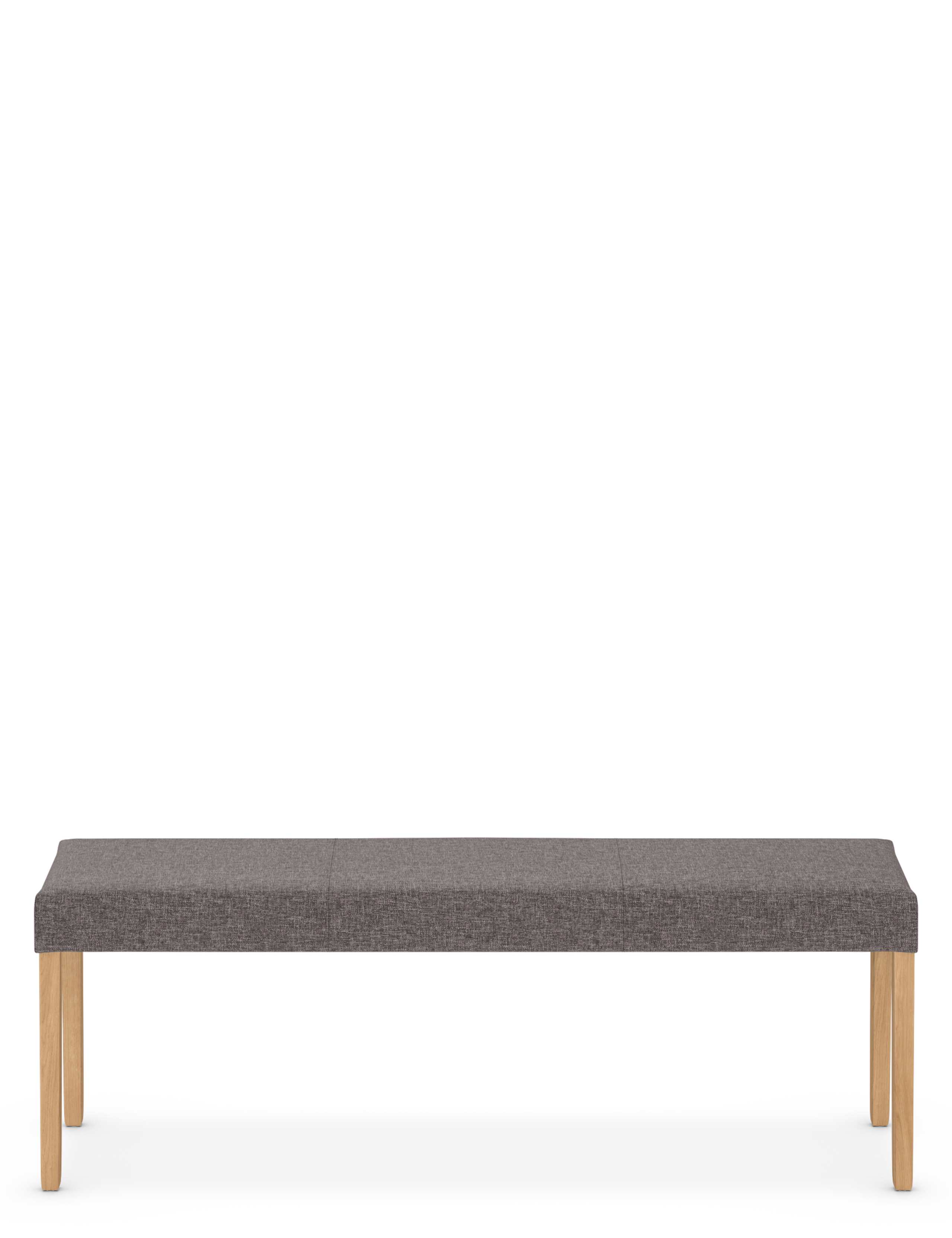 Alton Grey Fabric Bench 1 of 7