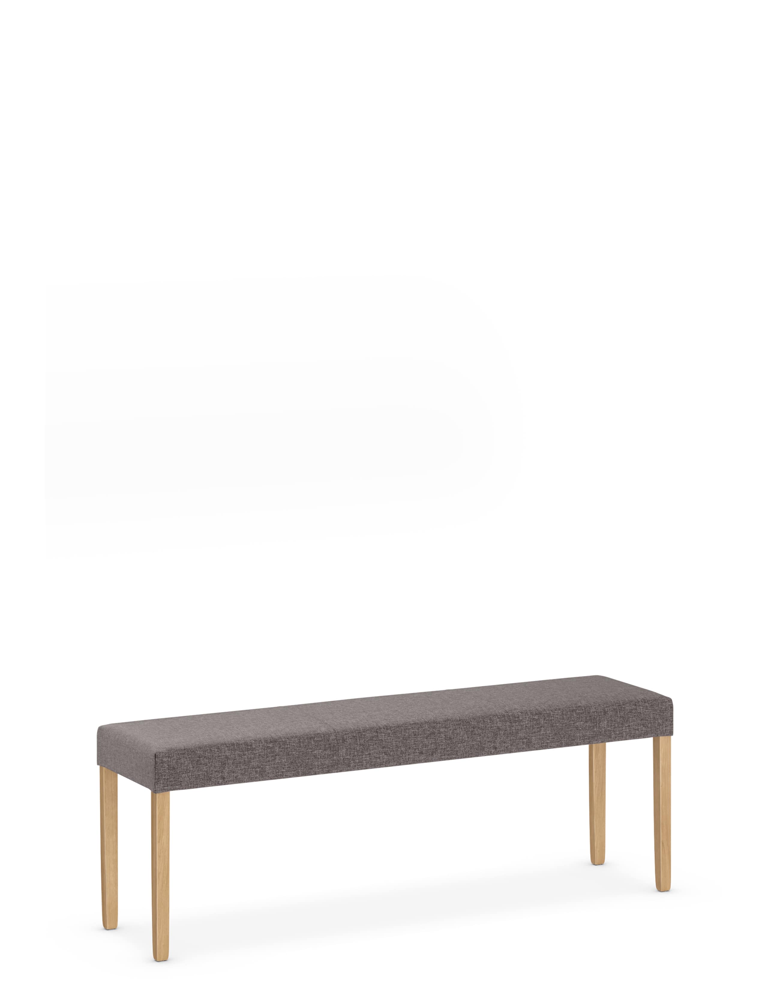 Alton Grey Fabric Bench 3 of 7