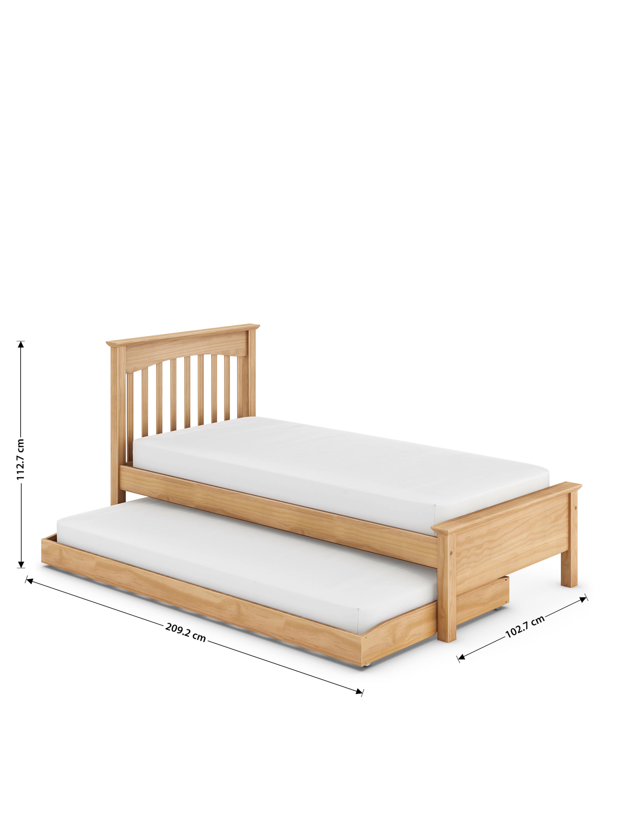 Hastings Light Natural Hideaway Bed Stead 7 of 7