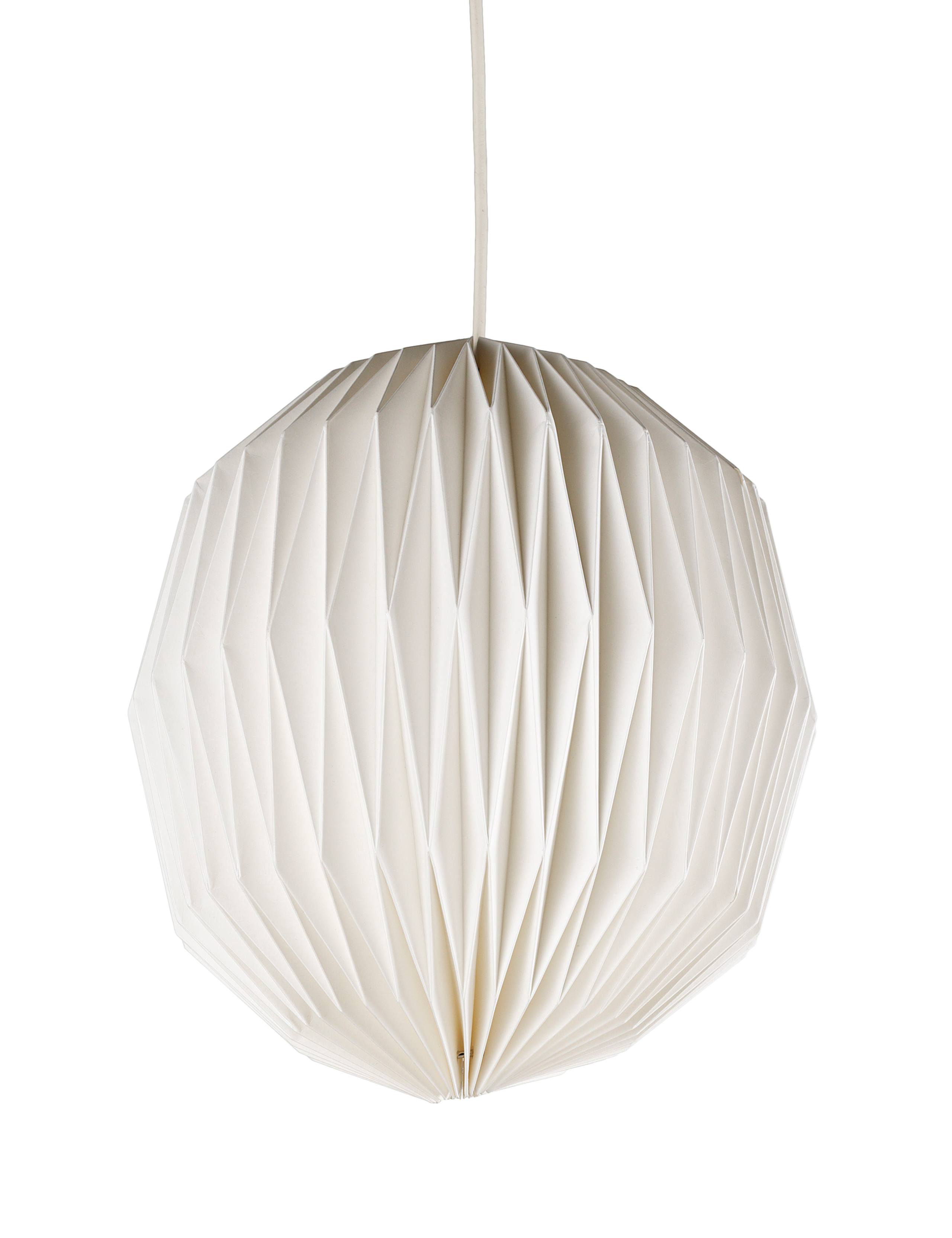 Folding Round Paper Ceiling Lamp Shade 1 of 2