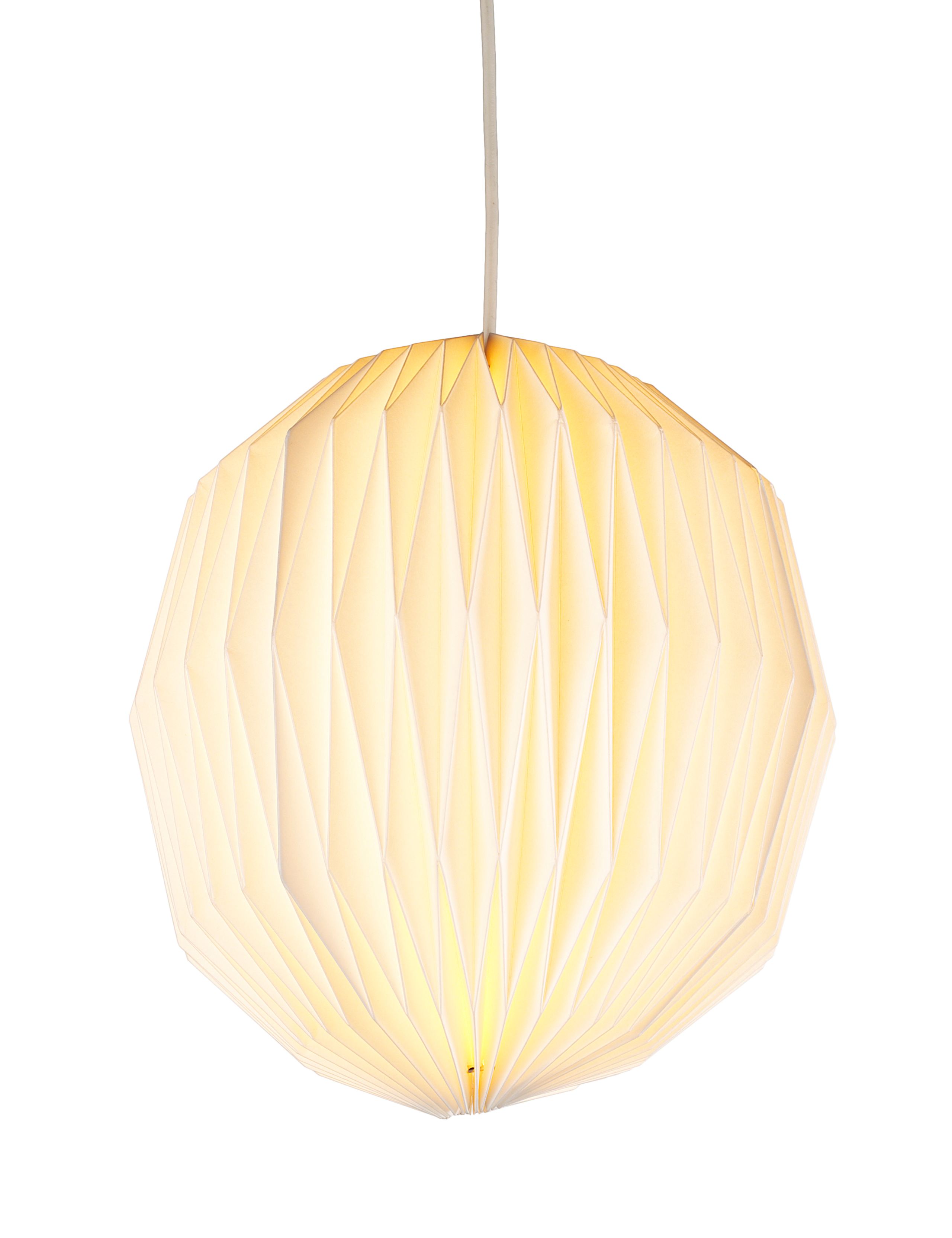 Folding Round Paper Ceiling Lamp Shade 2 of 2