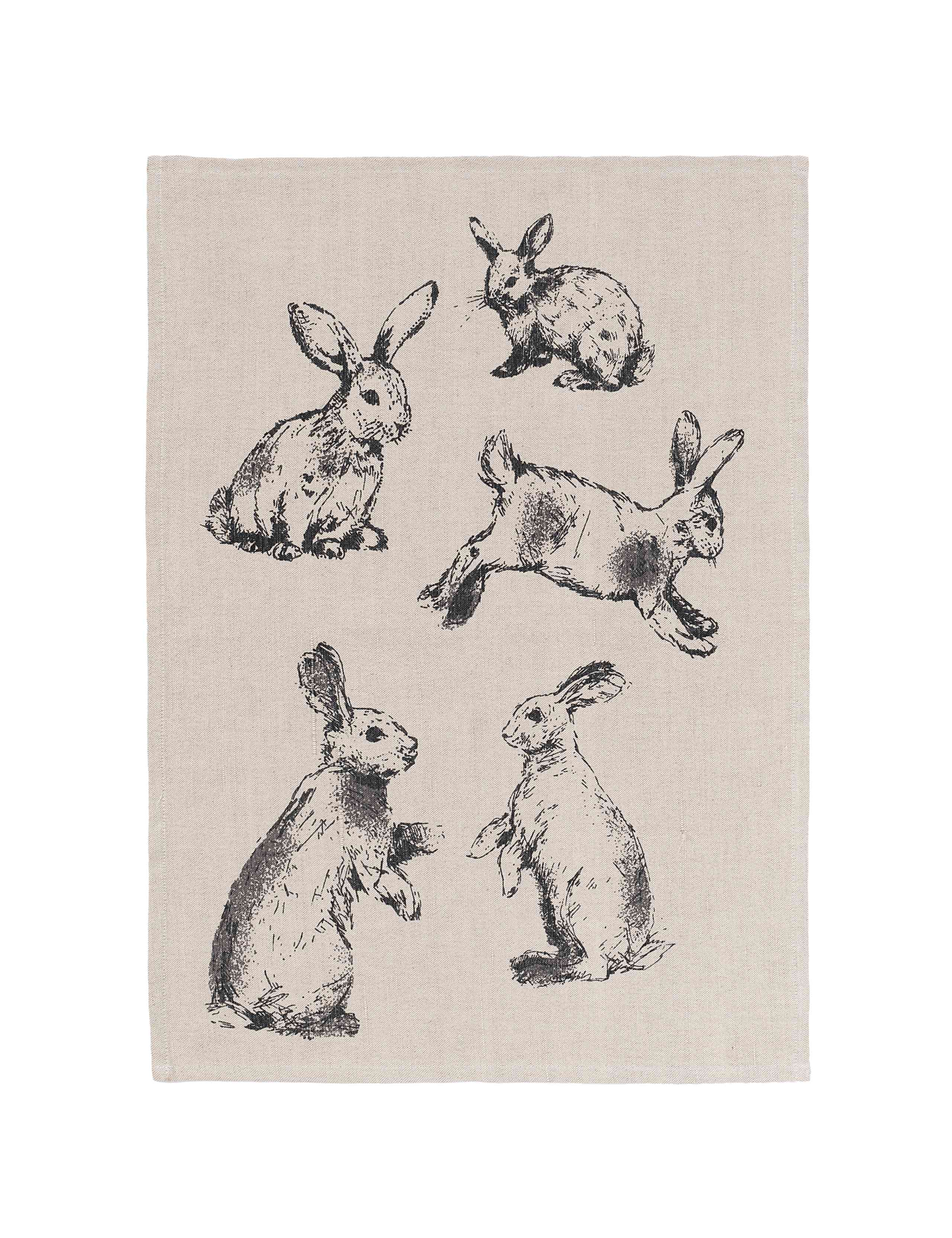 Sketch Bunny Tea Towel 1 of 1