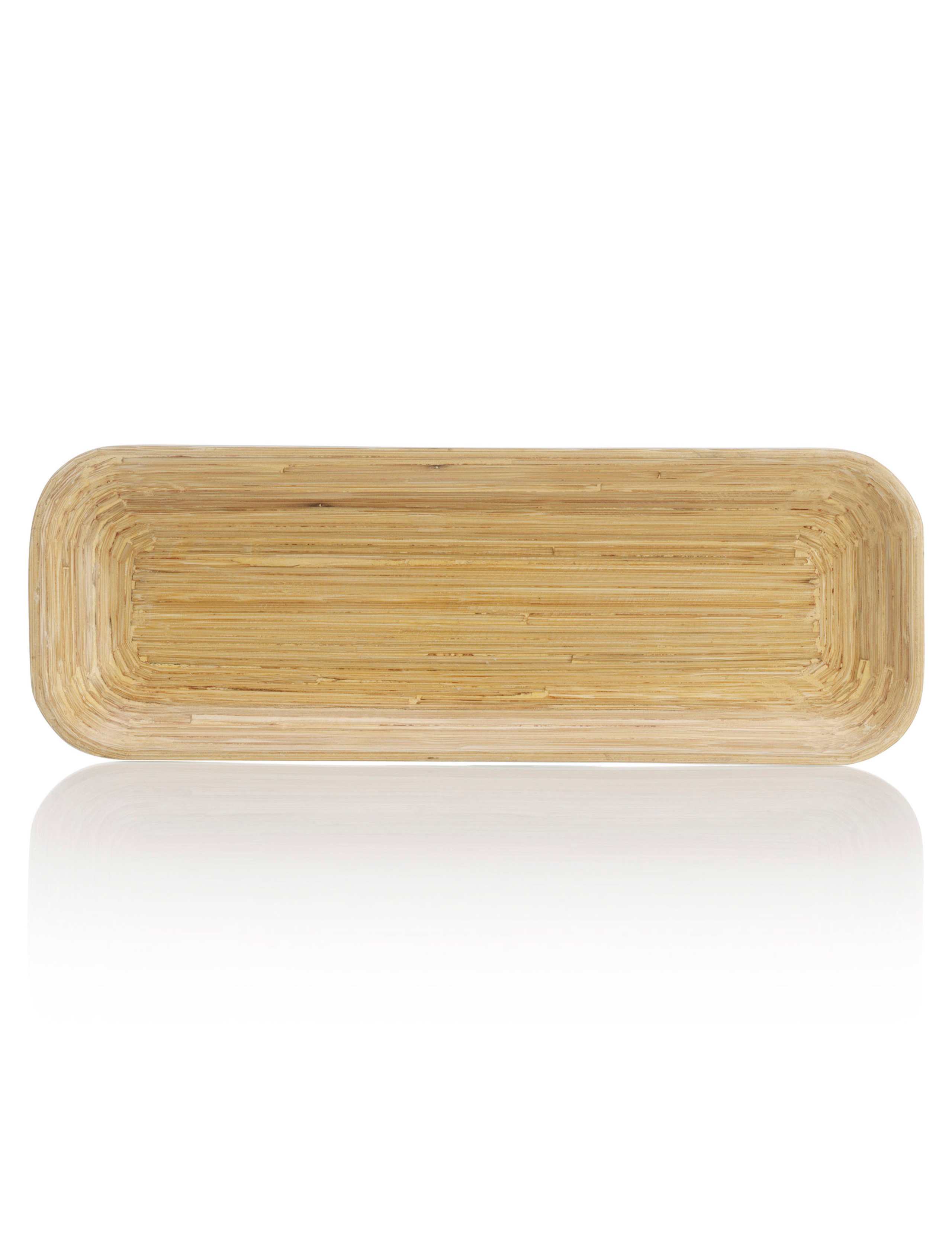 3 Spun Bamboo Dip Bowls & Tray Set 2 of 3