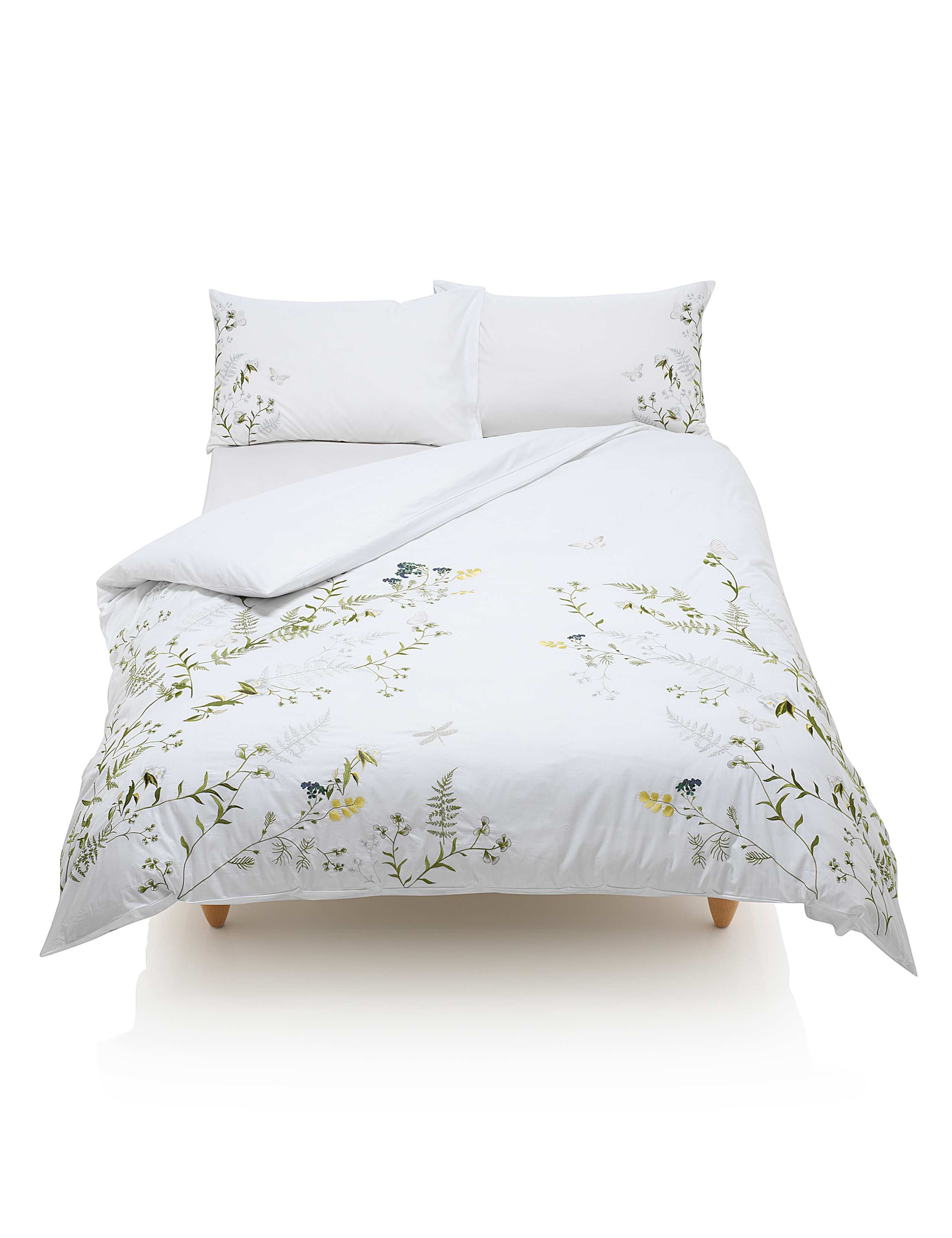 Botanical Embroidered Bedding Set 1 of 4