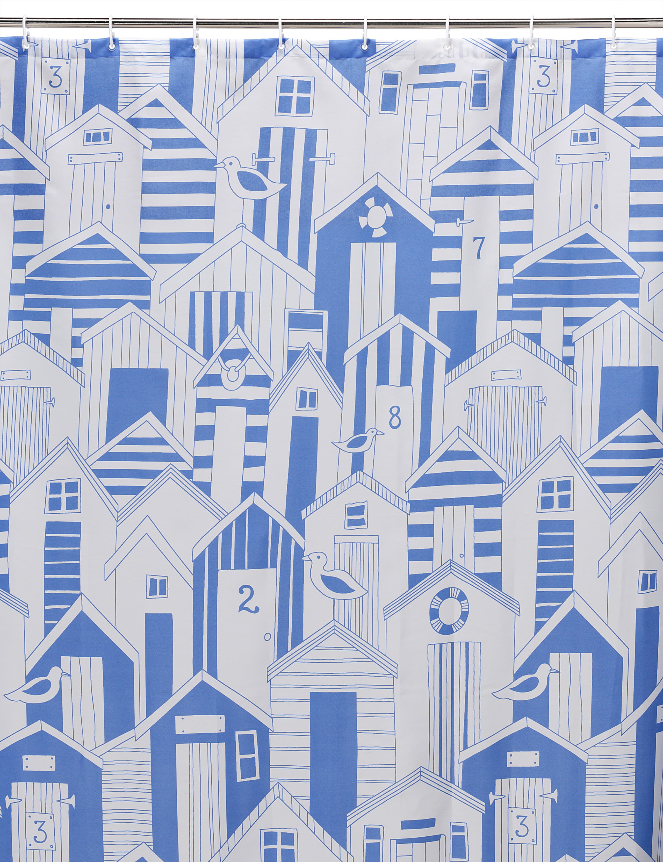 Beach Huts Shower Curtain 1 of 1