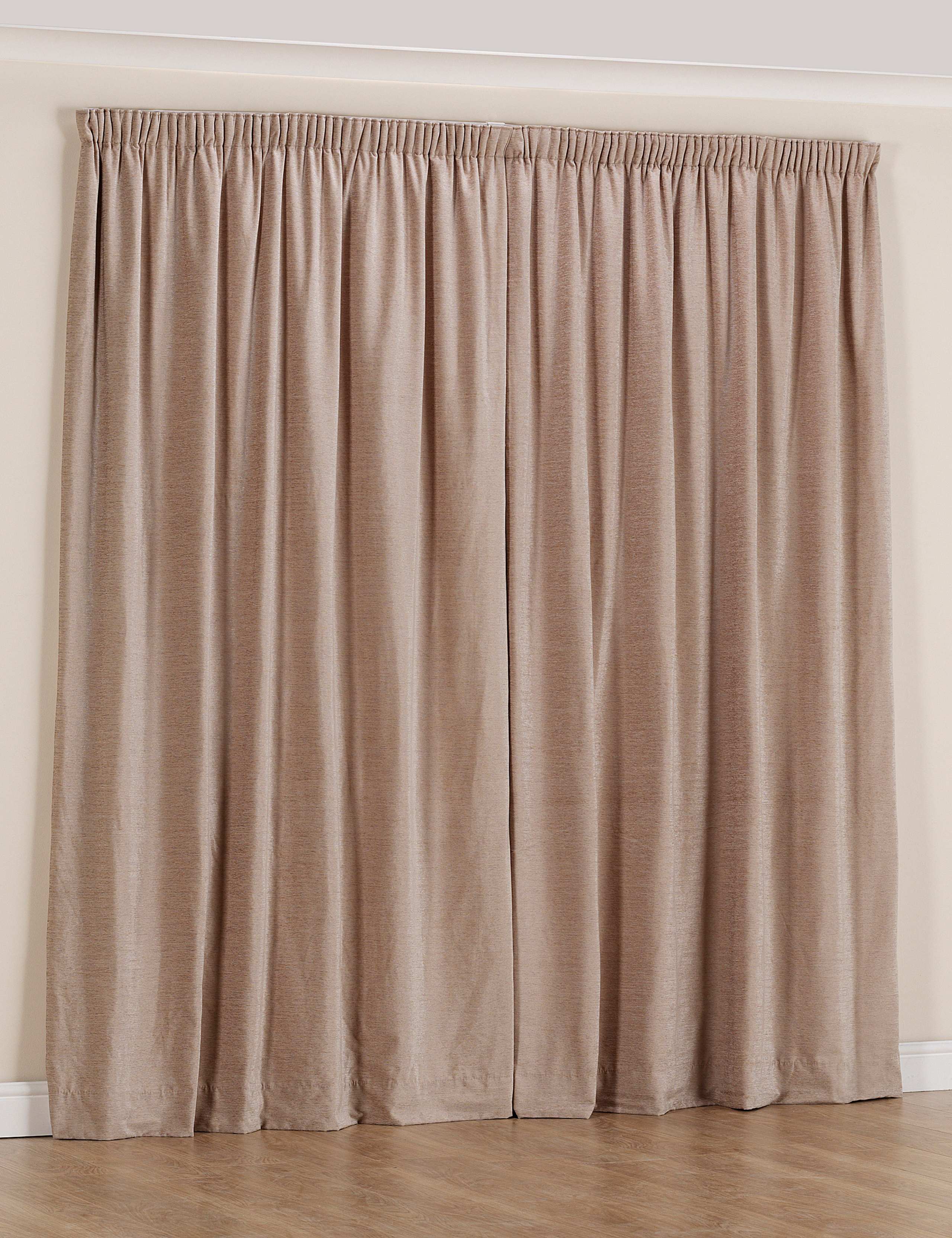 Chenille Thinsulate™ Pencil Pleat Curtains 2 of 3