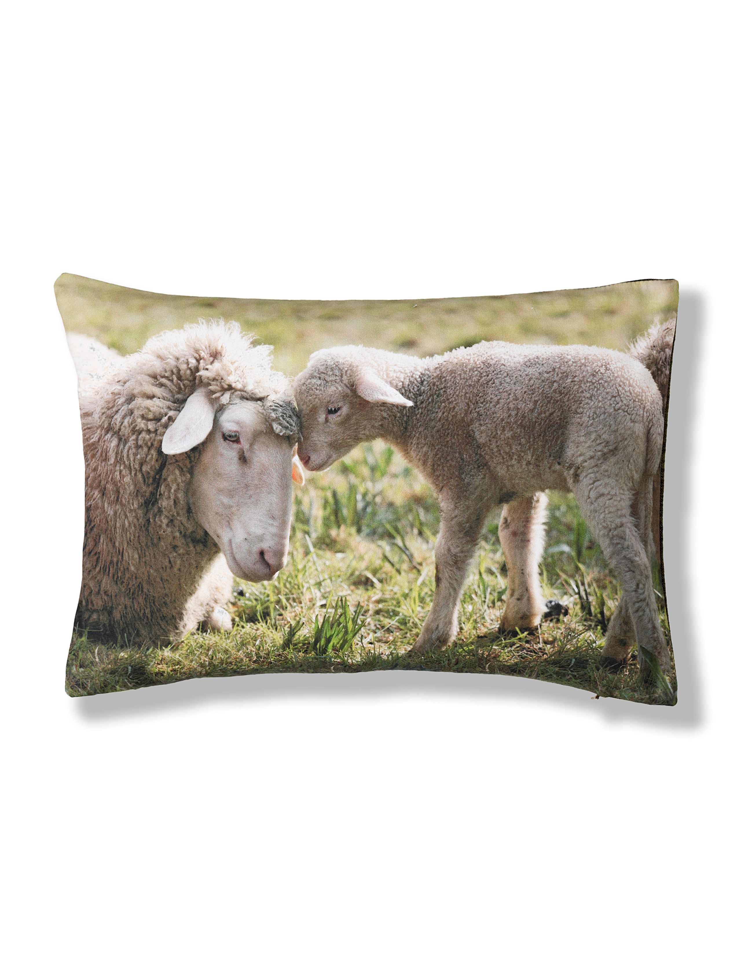 Sheep Scene Cushion 1 of 2