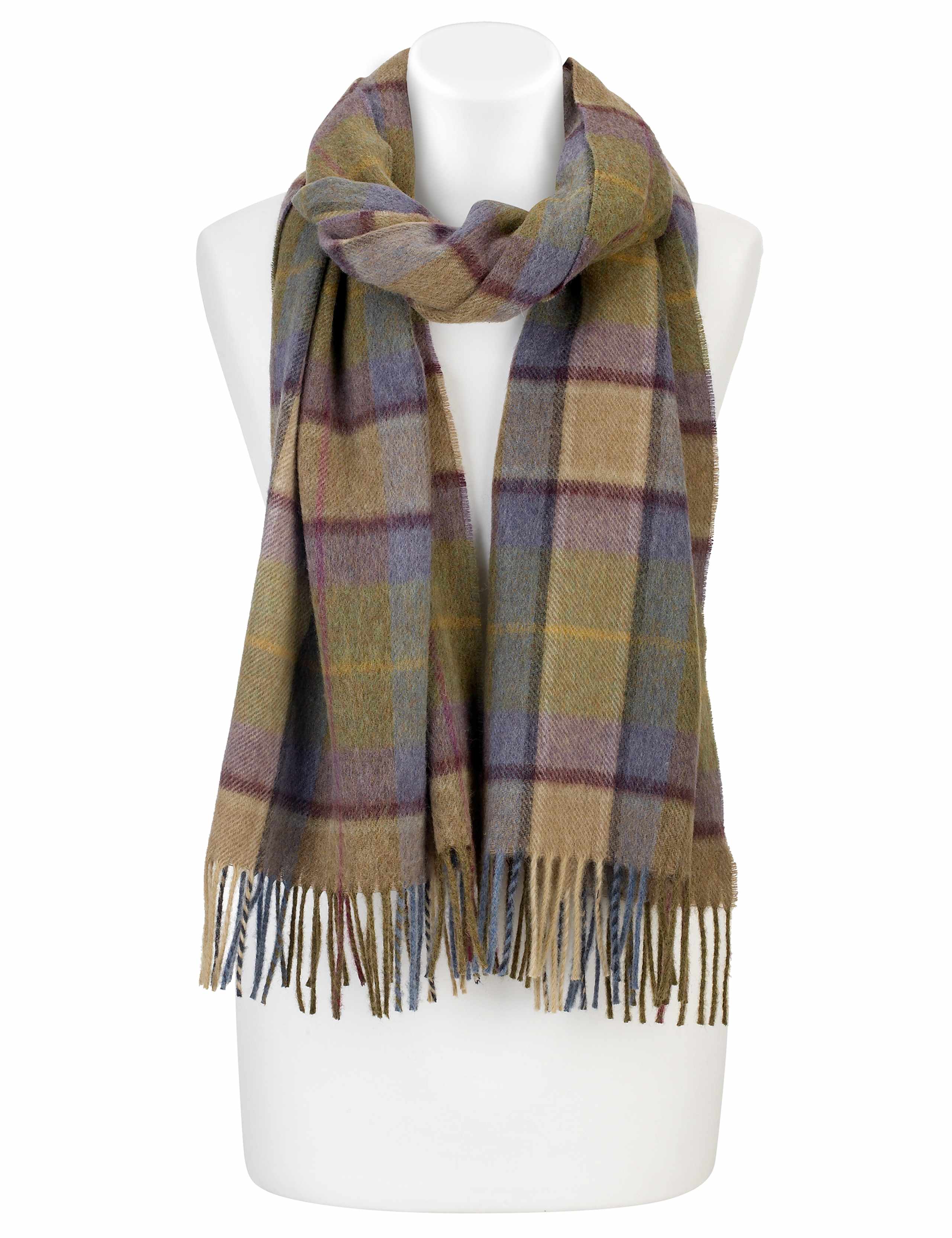 Best of British Heritage Pure Wool Checked Scarf 2 of 5