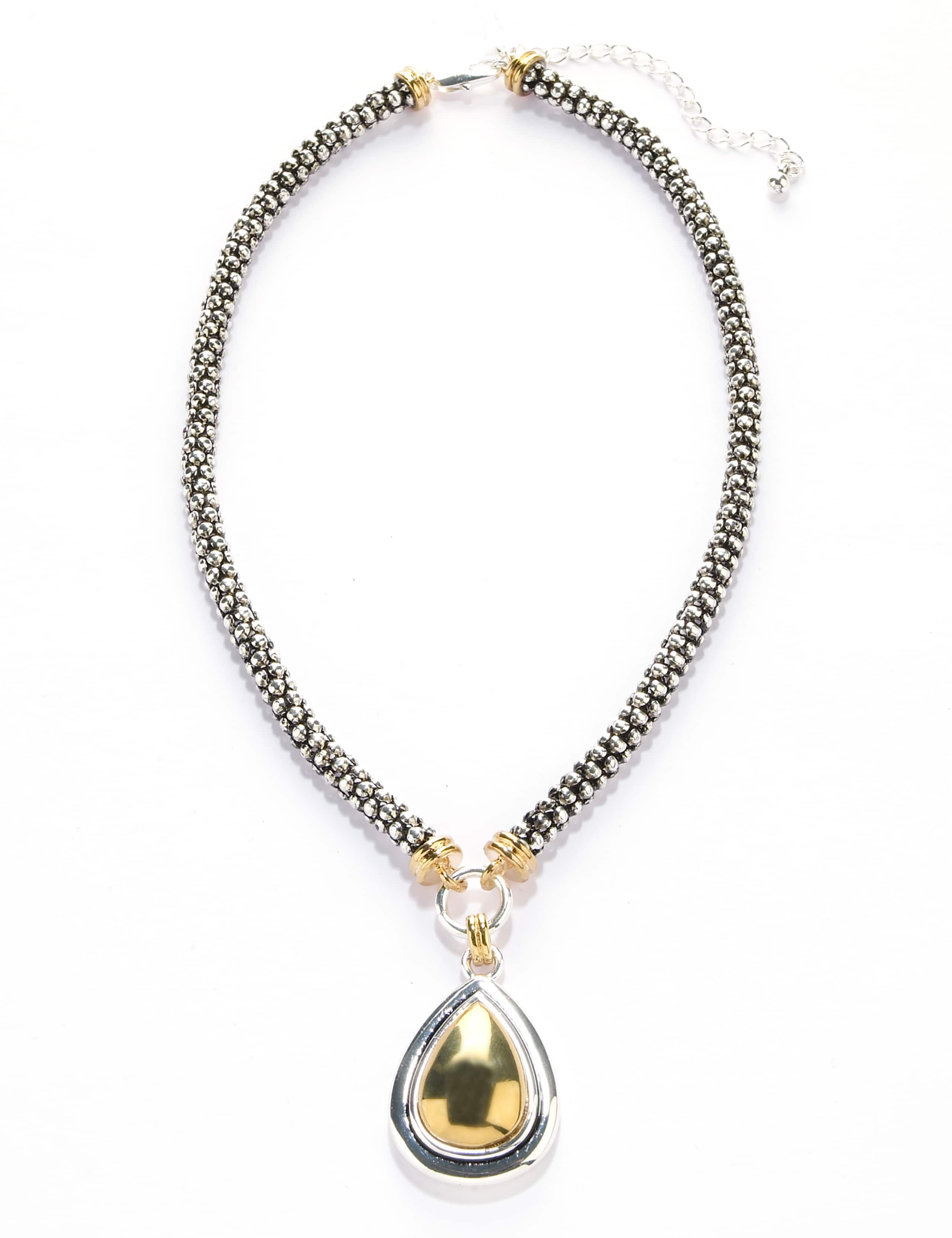 Texture Teardrop Necklace 1 of 1