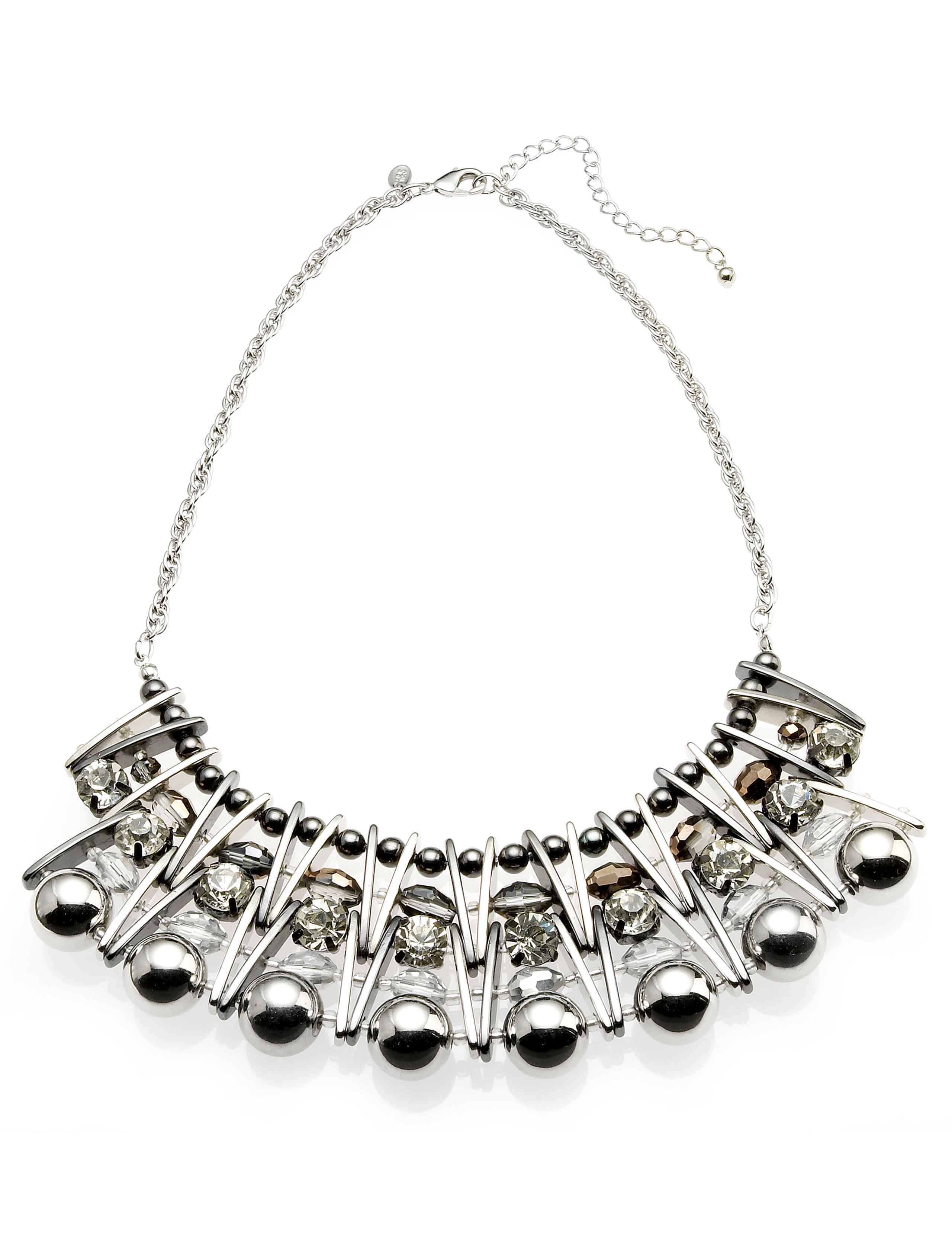 Geometric Plated Collar Necklace 1 of 1