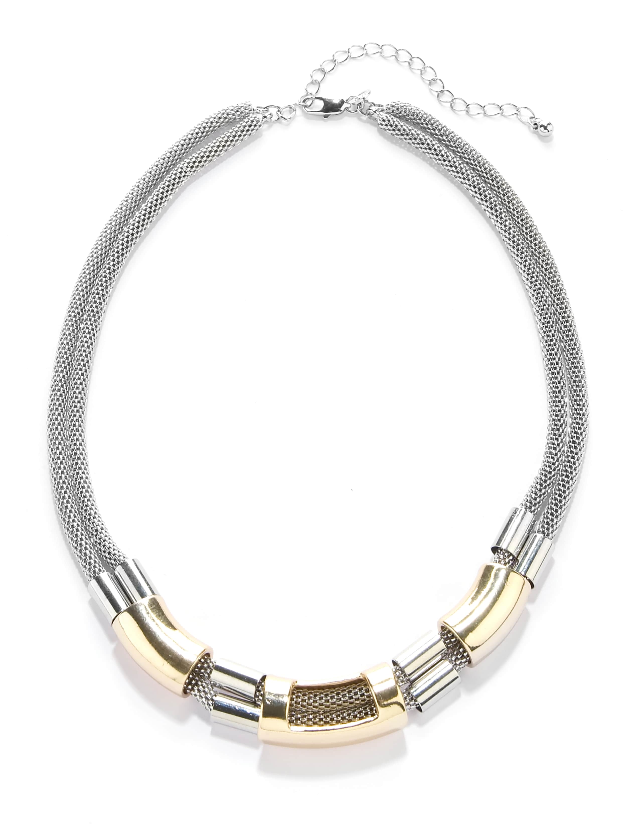 Tri-Tube Chain Necklace 1 of 1