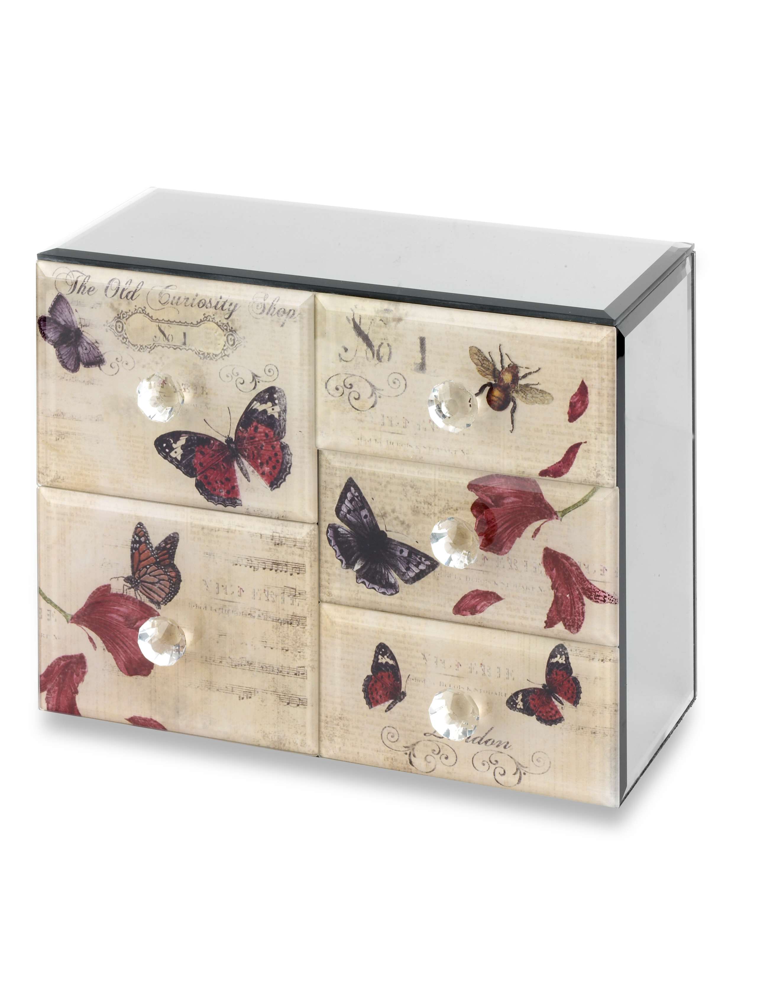 Bee & Butterfly Multi-Drawer Jewellery Box 1 of 2