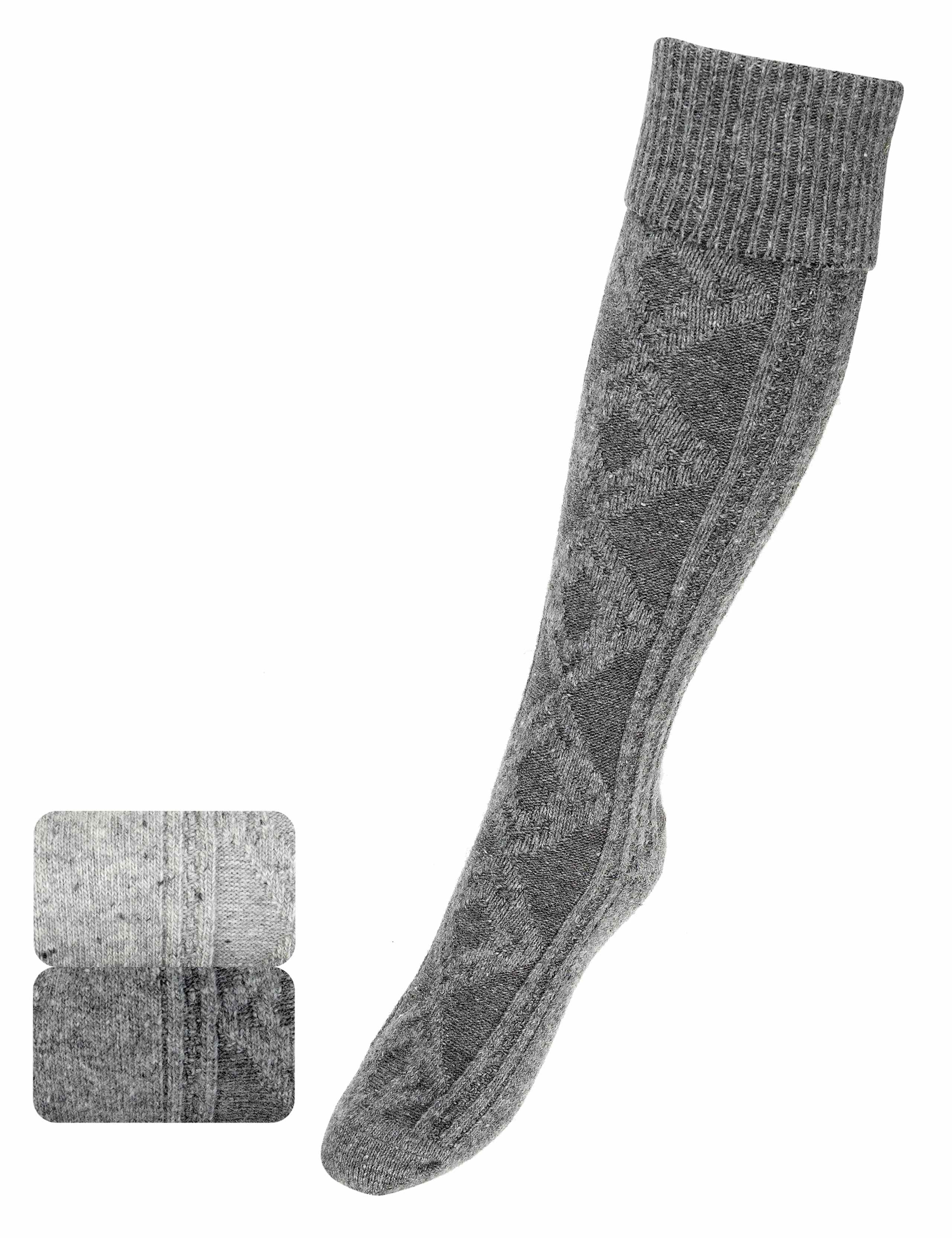 2 Pair Pack Cable Design Knee High Socks 1 of 1