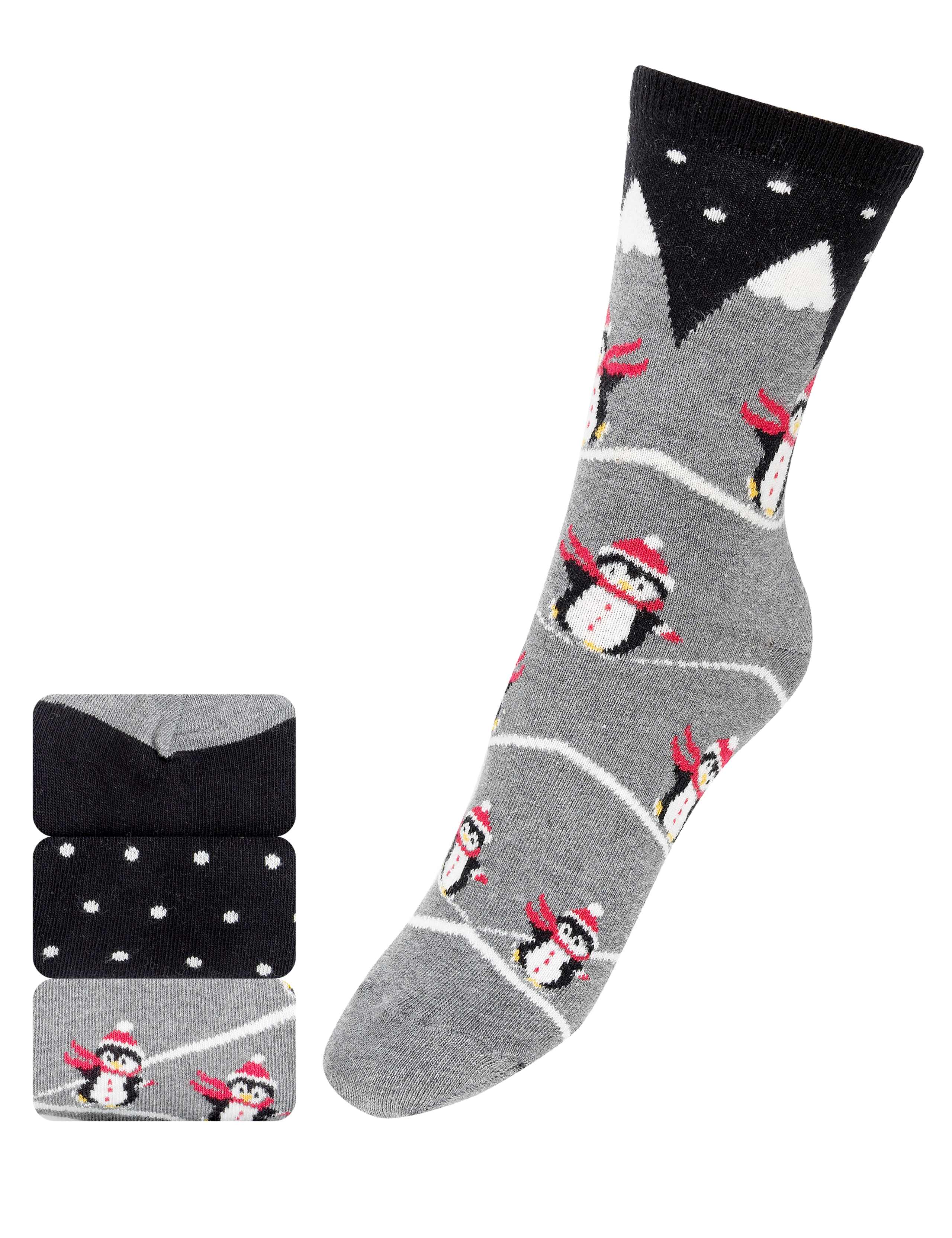 3 Pair Pack Ski Penguin Socks 1 of 1