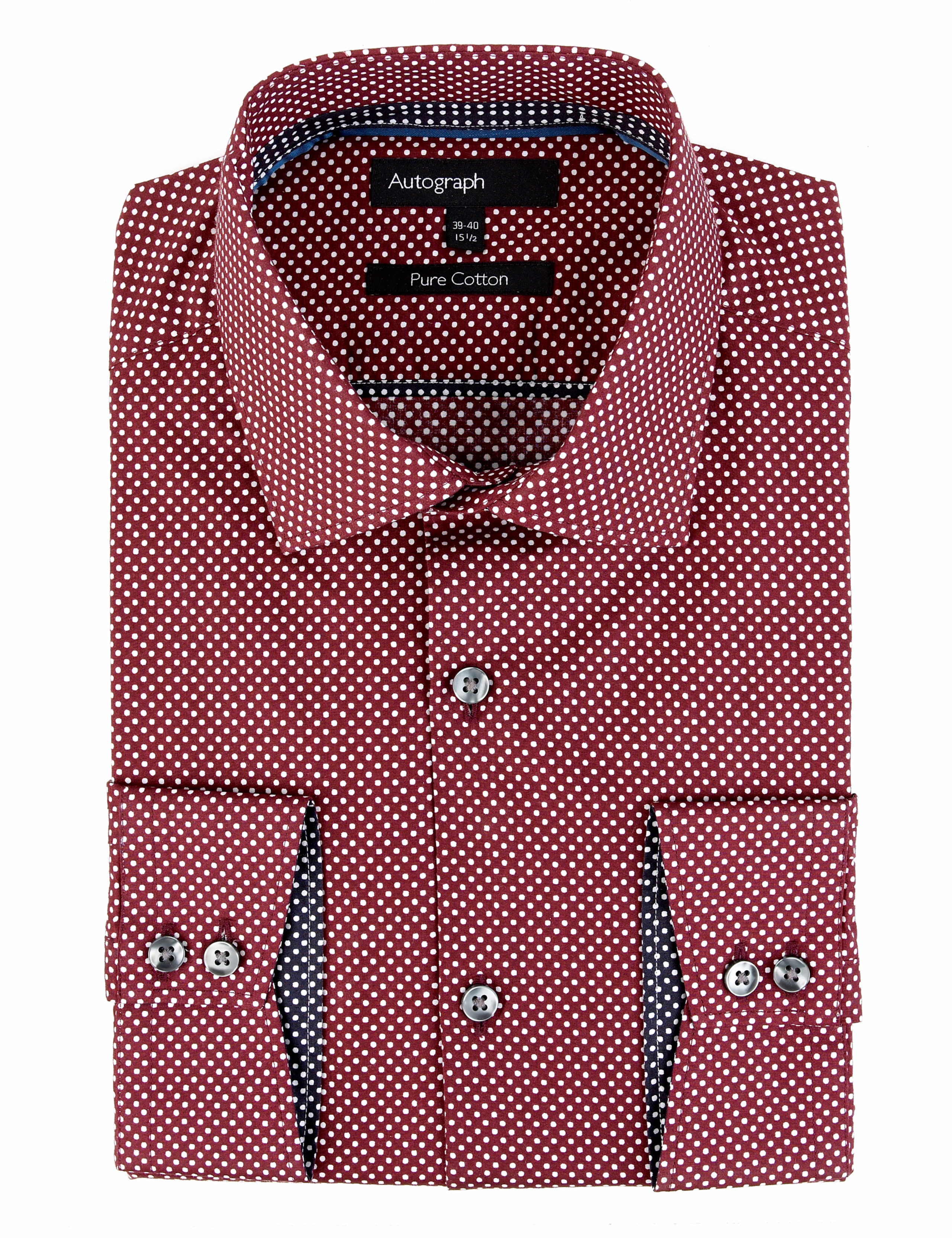 Boxed Pure Cotton Spotted Shirt 1 of 3