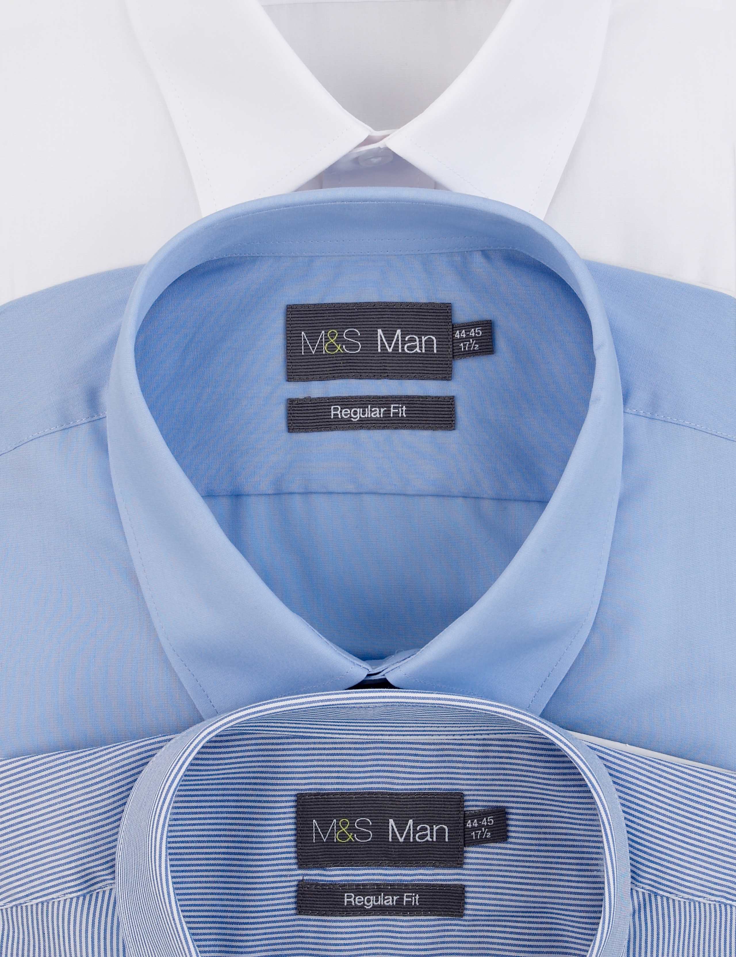 3 Pack Easy Care Assorted Shirts 1 of 1