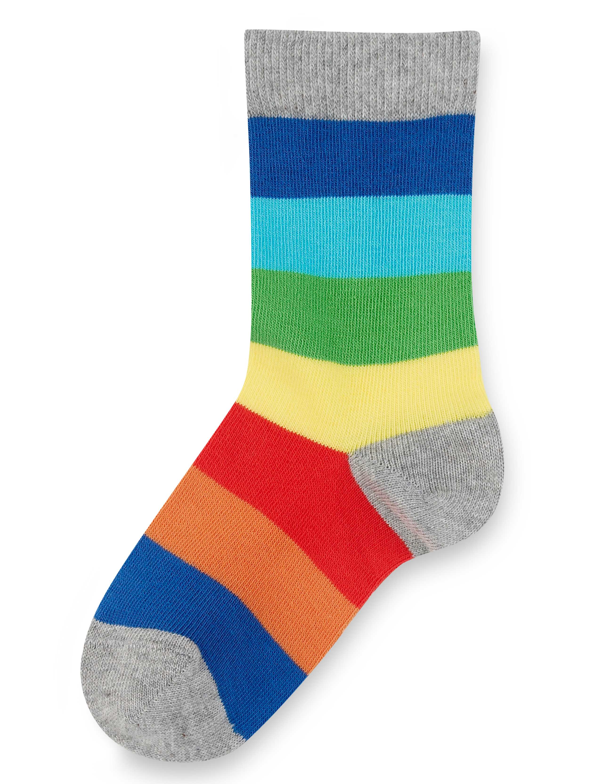 5 Pairs of Cotton Rich Rainbow Striped Socks 2 of 3