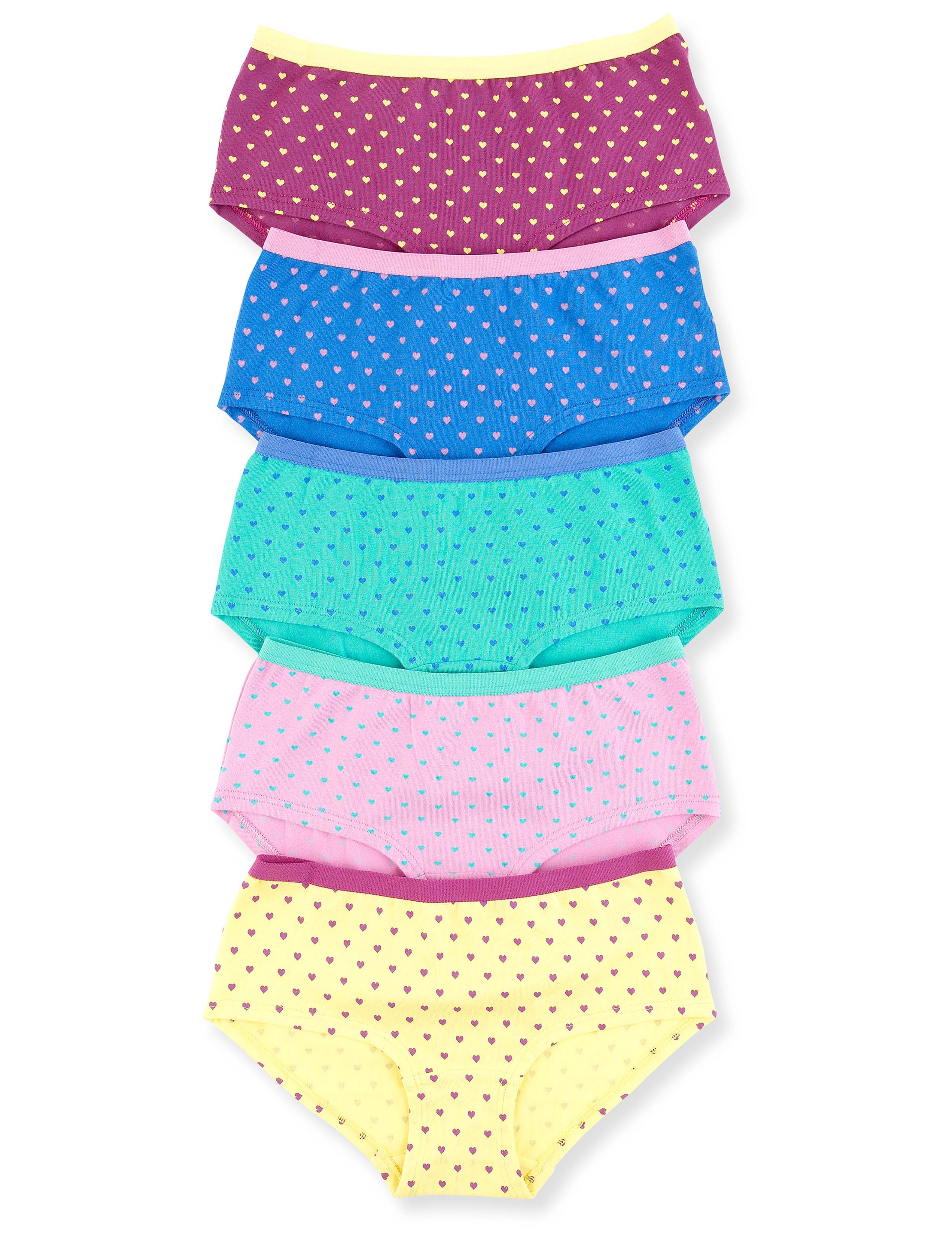 Cotton Rich Heart Print Shorts 1 of 2