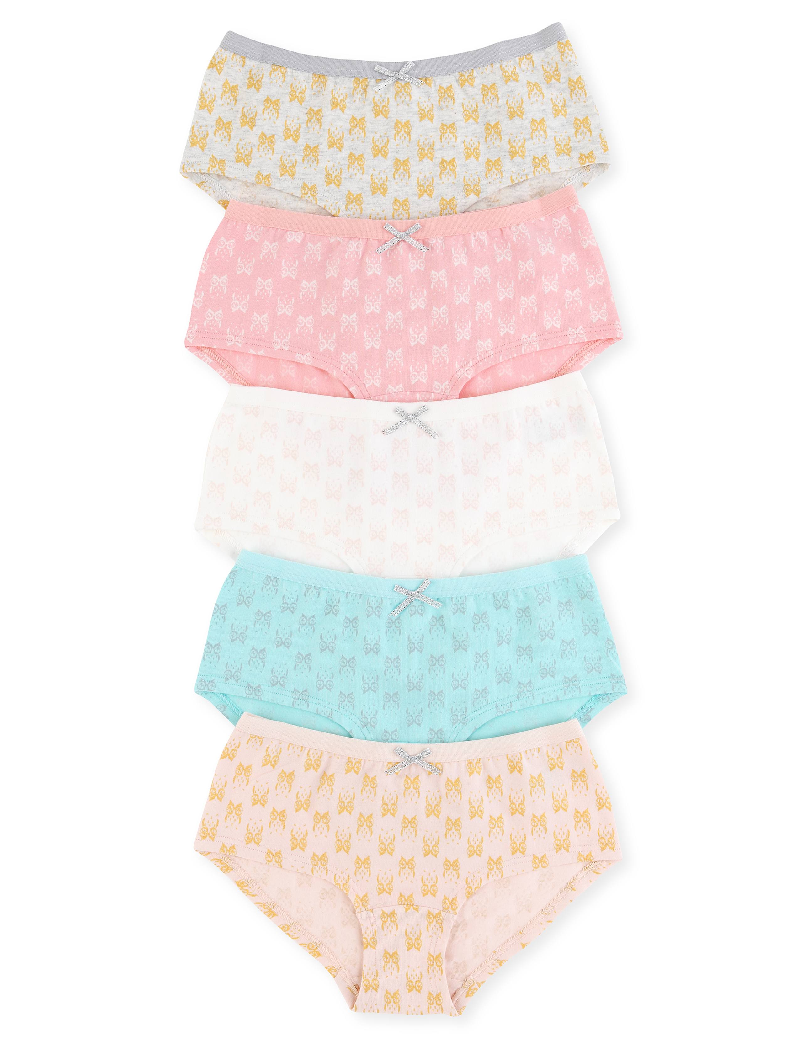 Cotton Rich Ditsy Owl Print Shorts 1 of 3