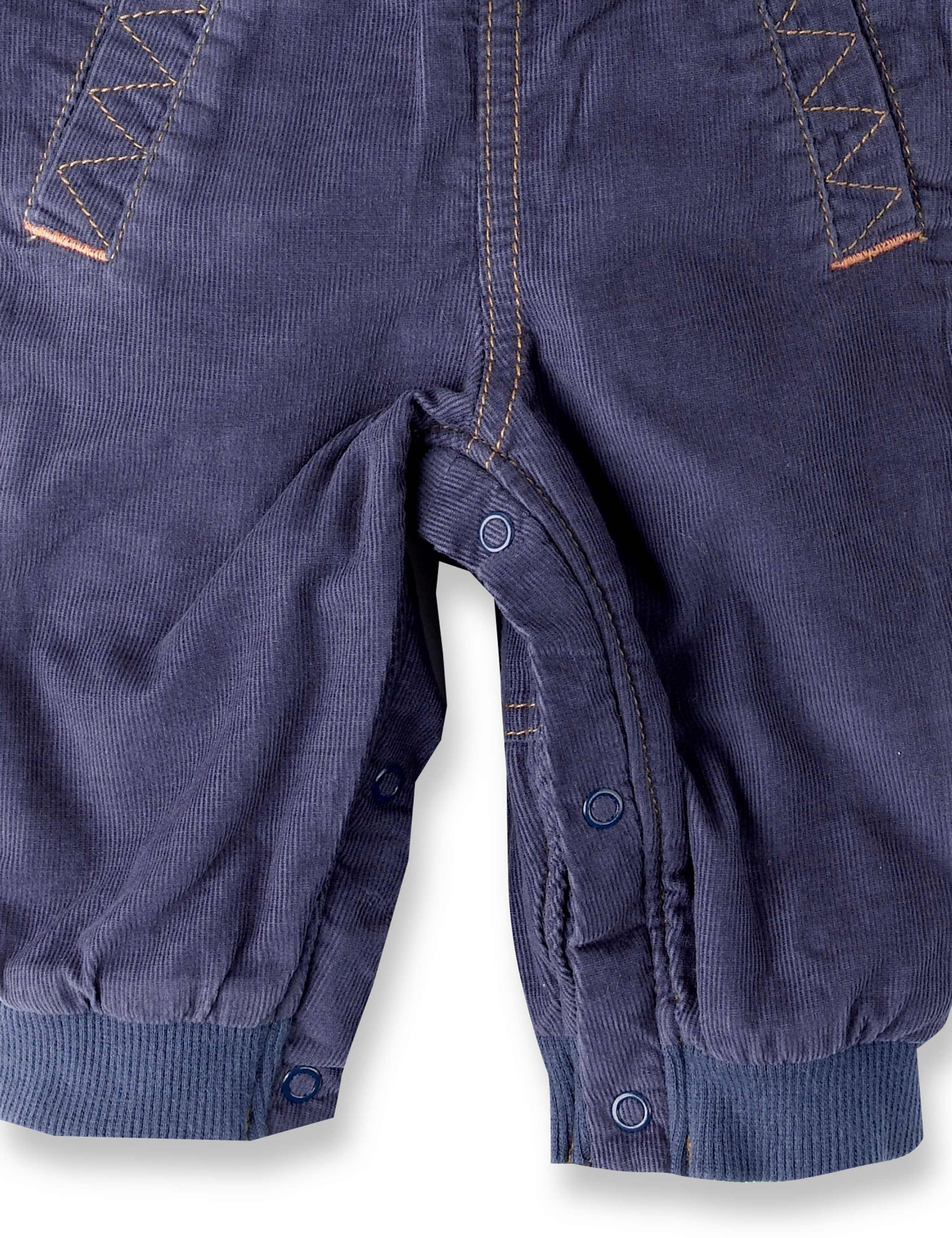 2 Piece Pure Cotton Corduroy Dungaree Outfit 5 of 7
