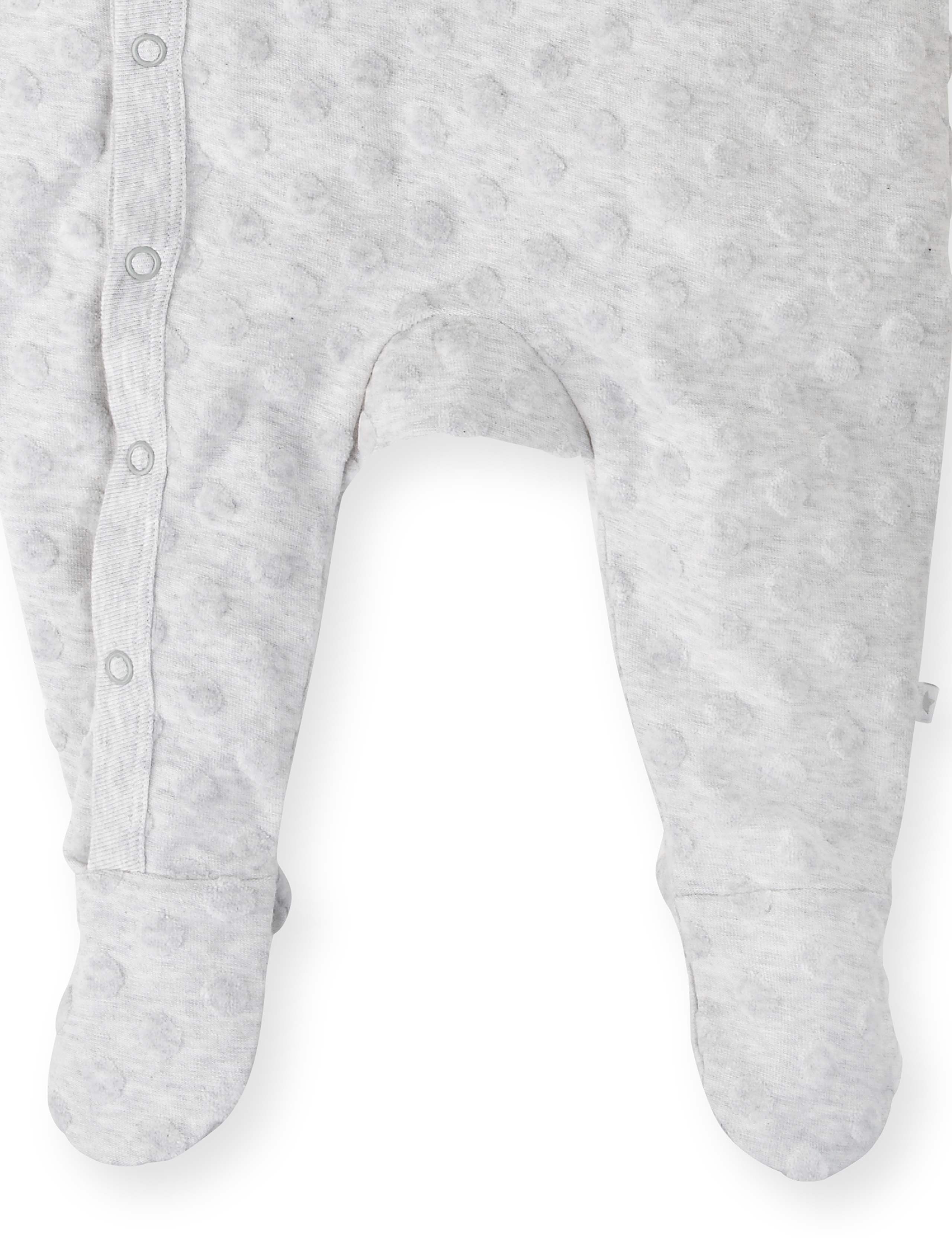 Cotton Rich Spotted Sleepsuit with Hat 4 of 6