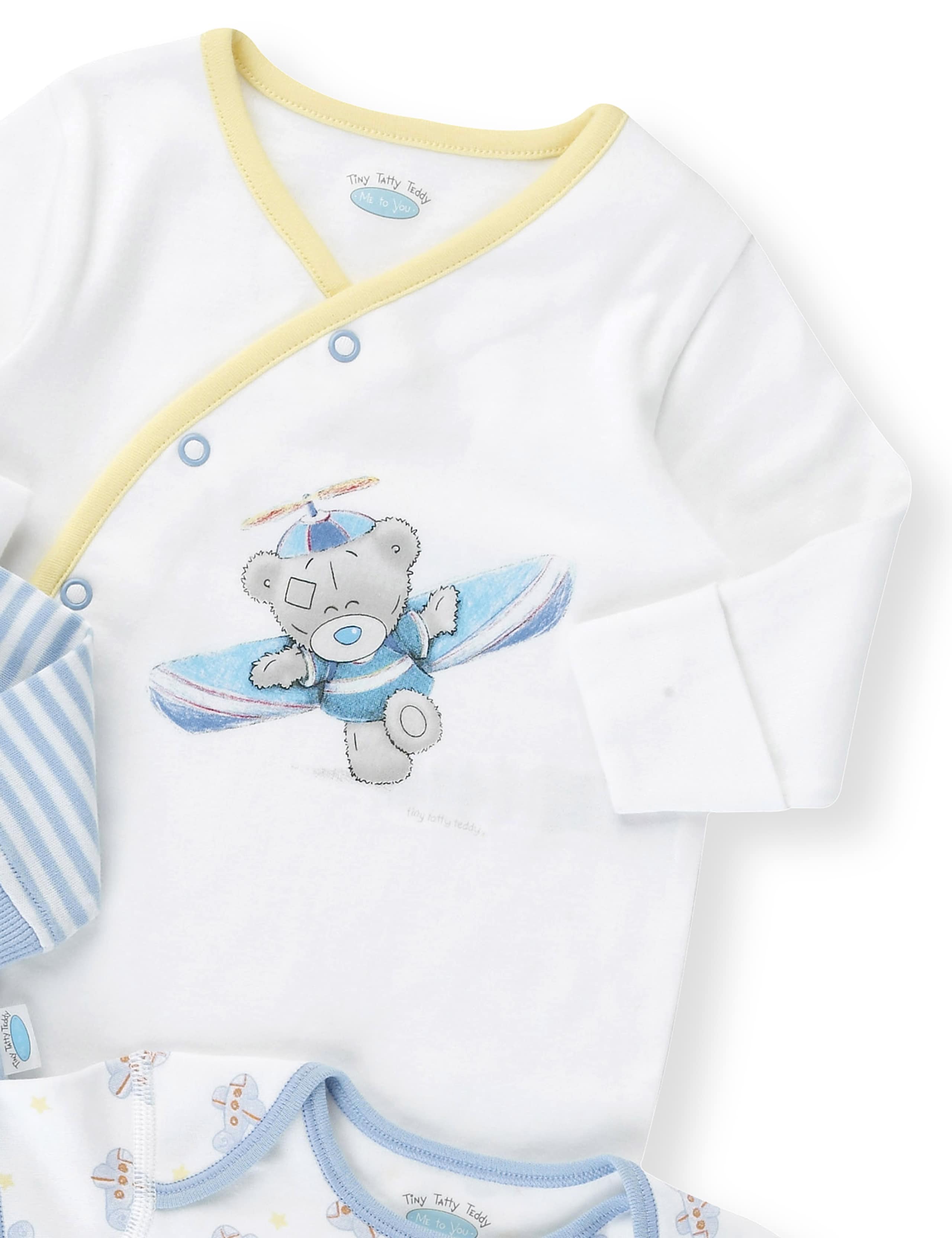 6 Piece Pure Cotton Tiny Tatty Teddy Plane Outfit 2 of 4