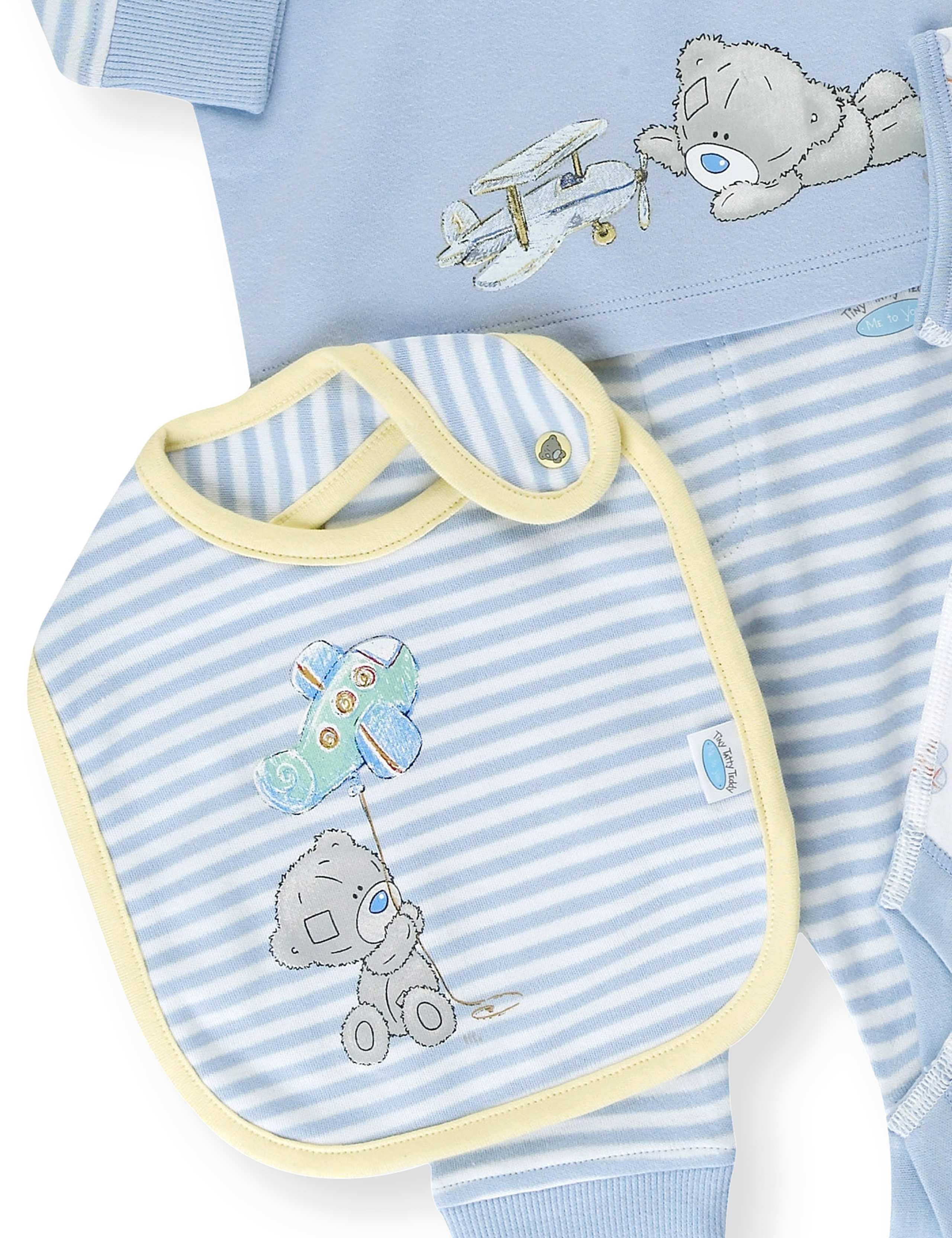 6 Piece Pure Cotton Tiny Tatty Teddy Plane Outfit 3 of 4