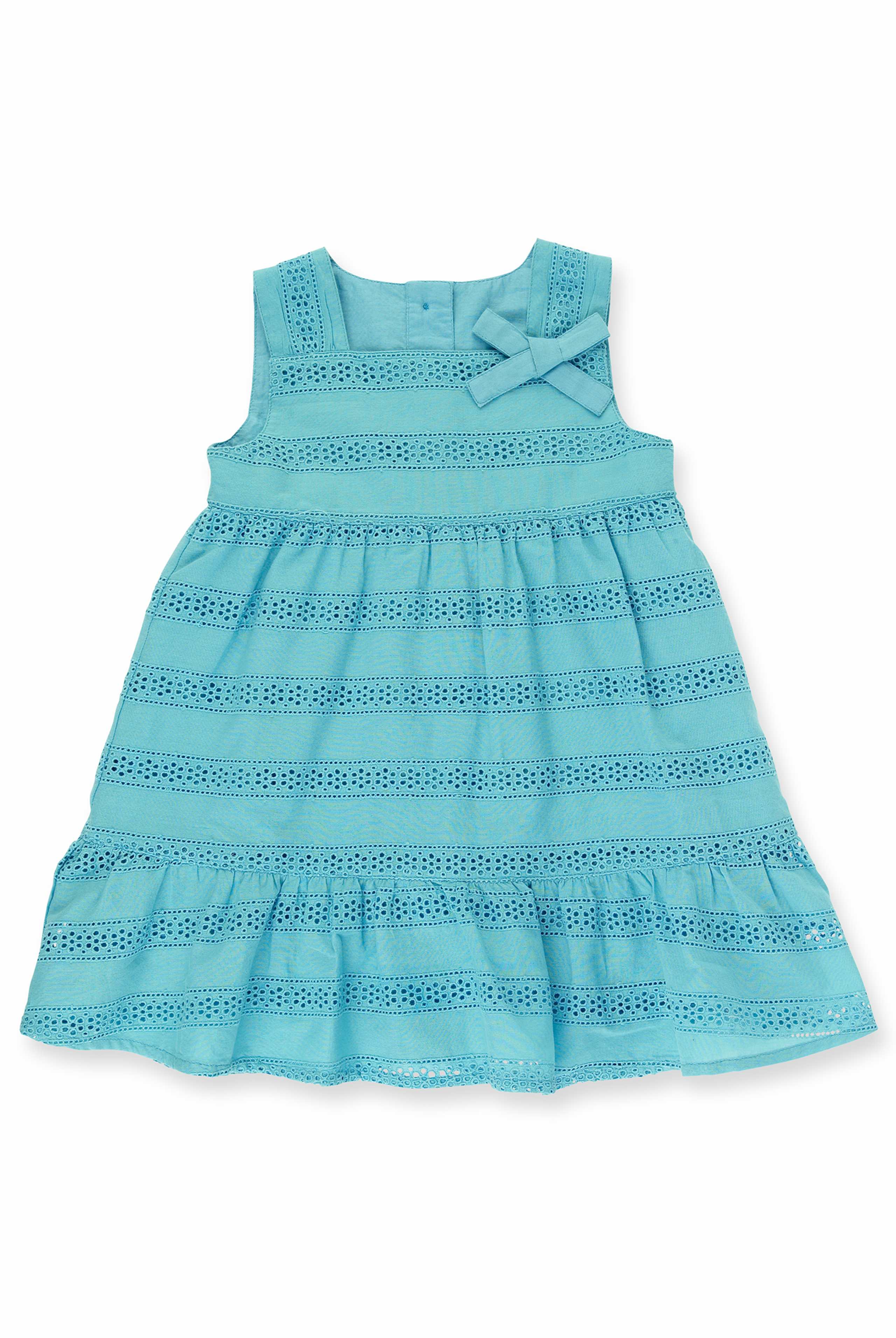 Pure Cotton Broderie Dress & Knicker Set 1 of 1