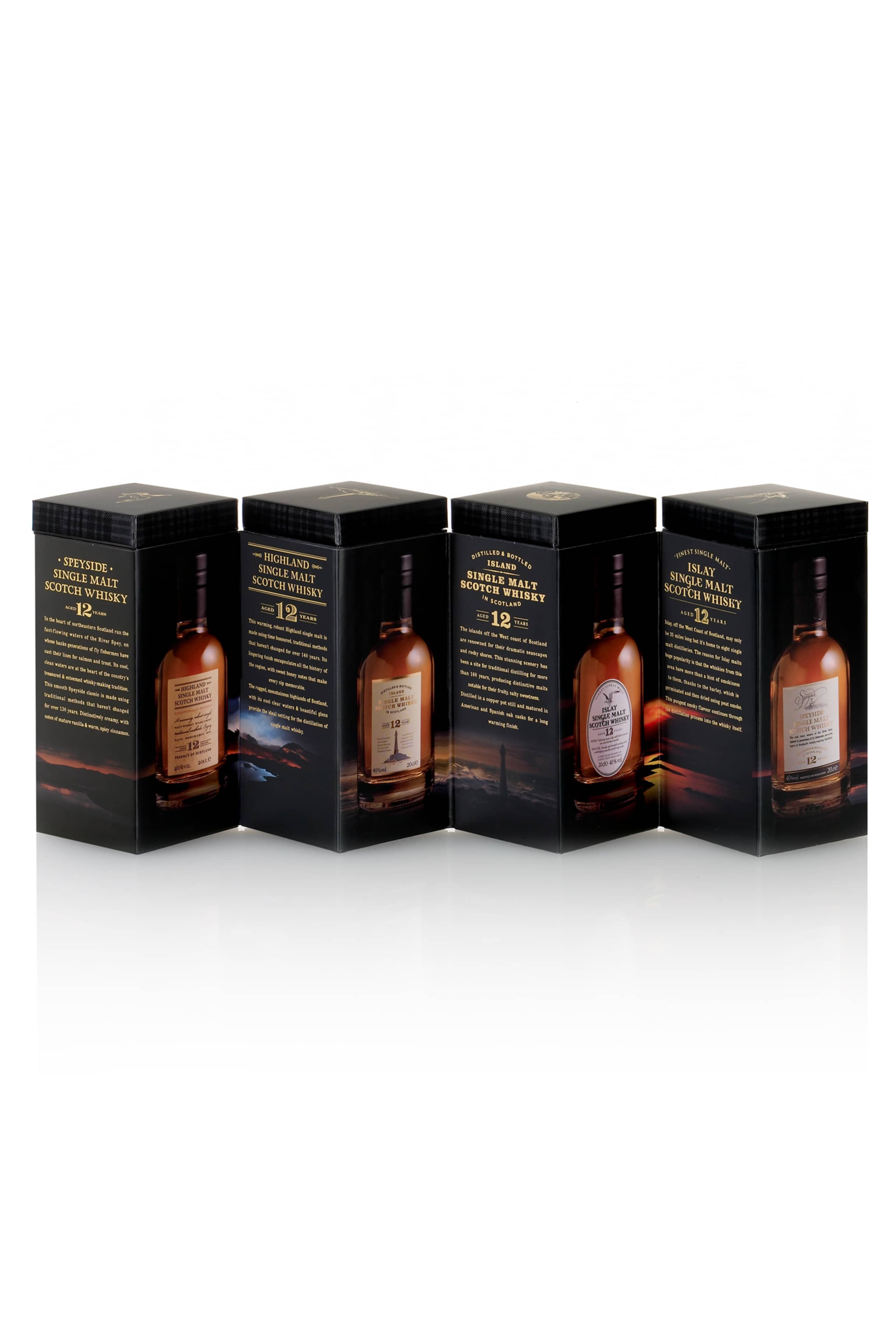 Single Malt Whisky - 4 Mini Bottle Gift Selection 2 of 4