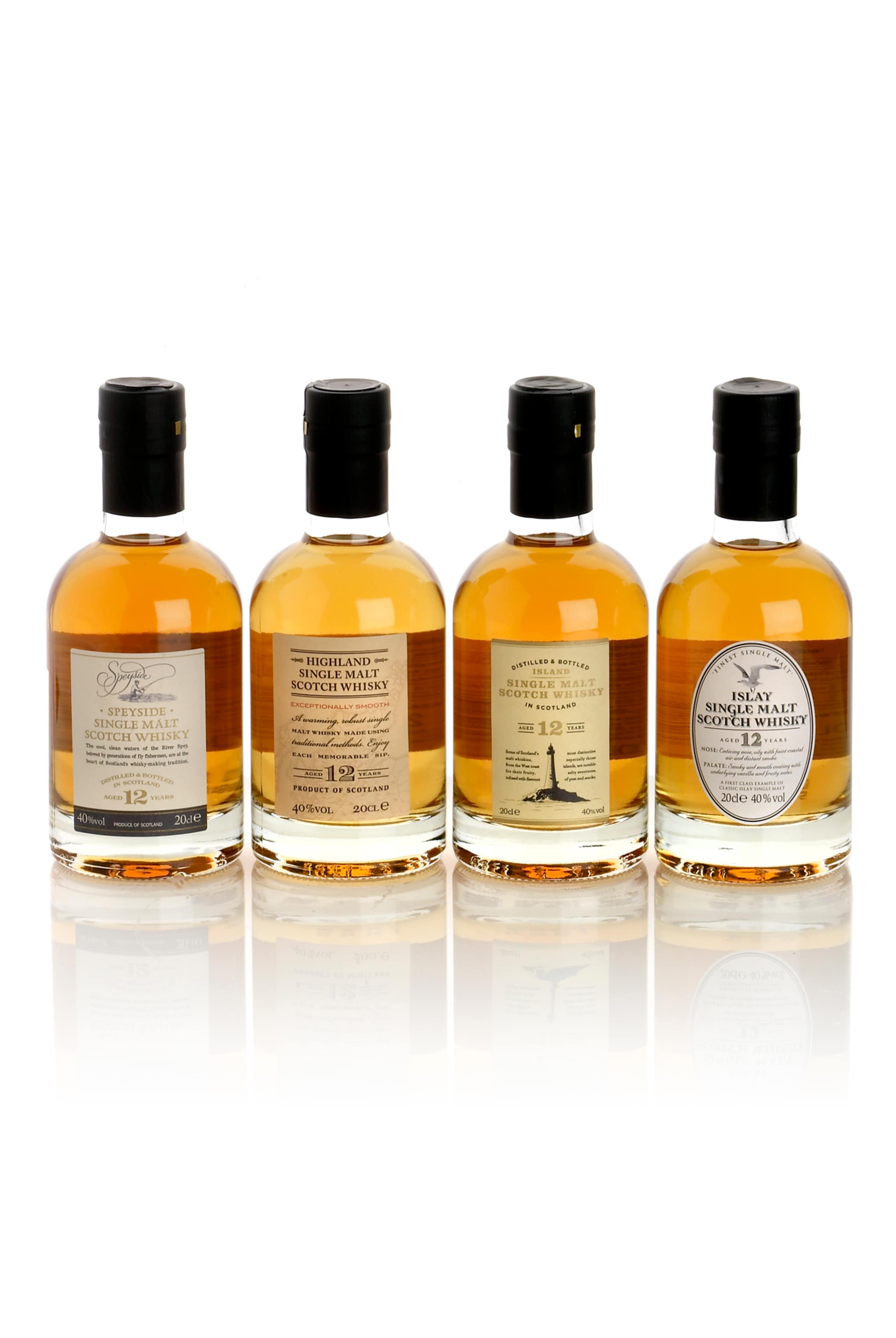 Single Malt Whisky - 4 Mini Bottle Gift Selection 4 of 4