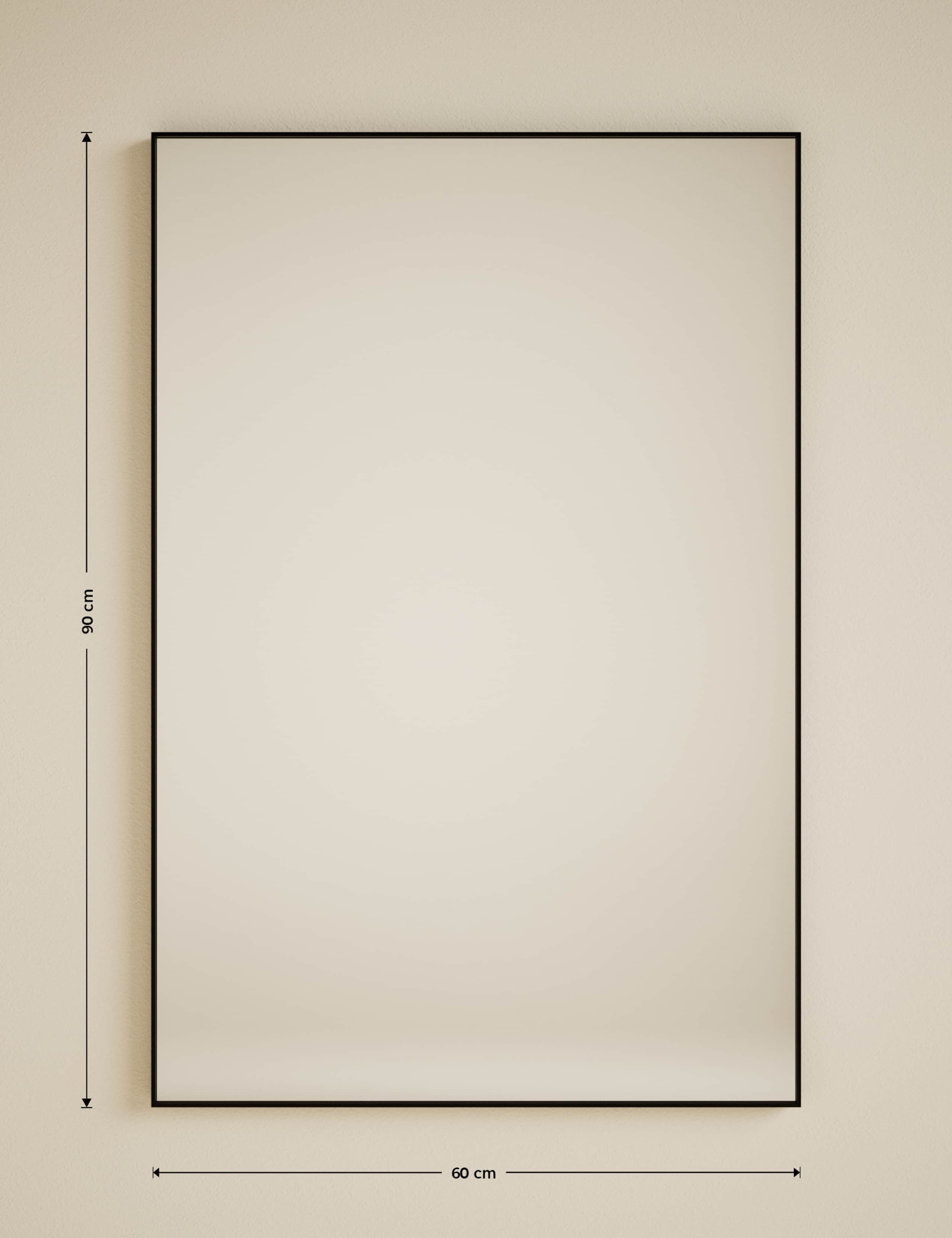 Milan Rectangular Hanging Mirror 90 x 60 6 of 6