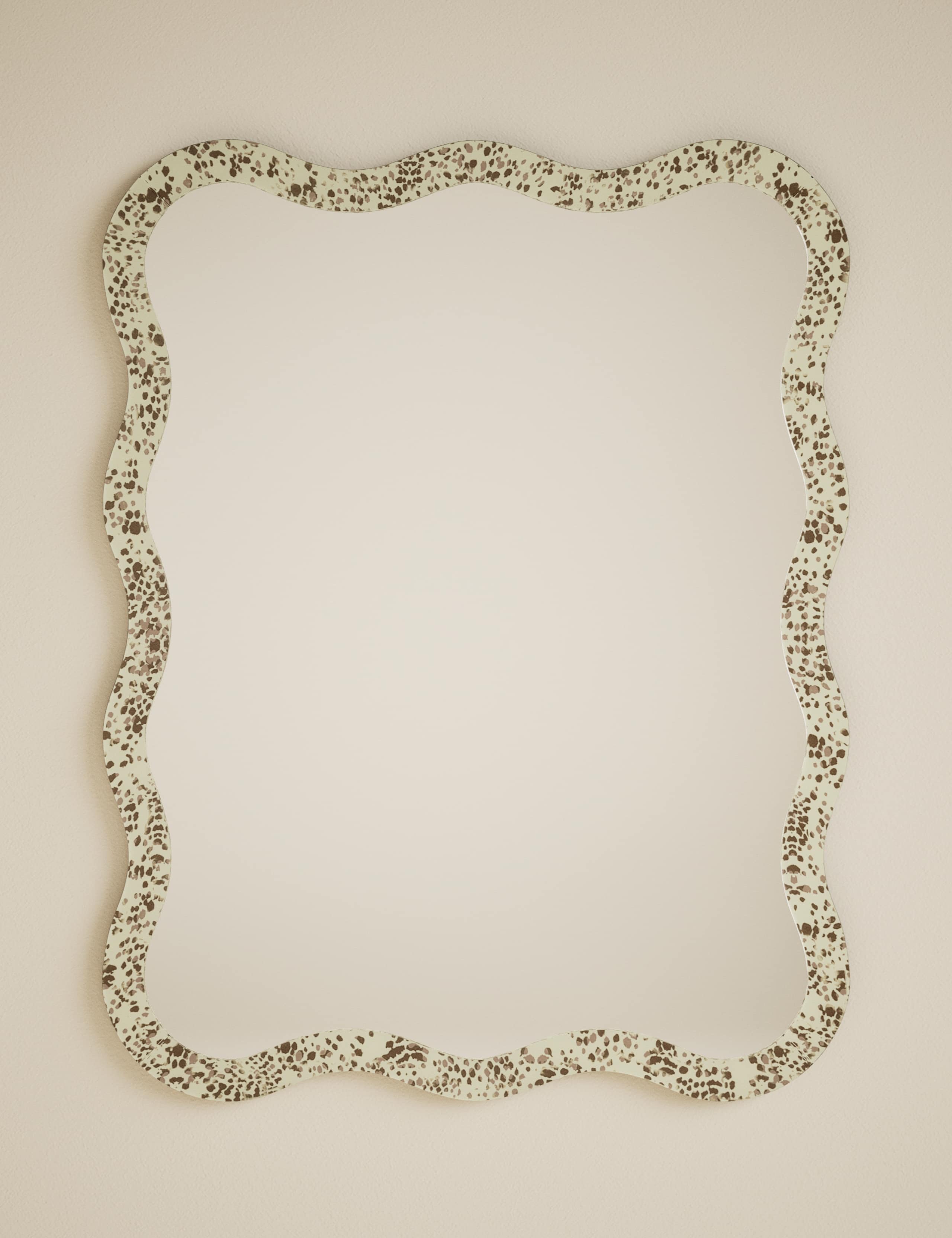 Dappled Effect Scalloped Wall Mirror 2 of 7