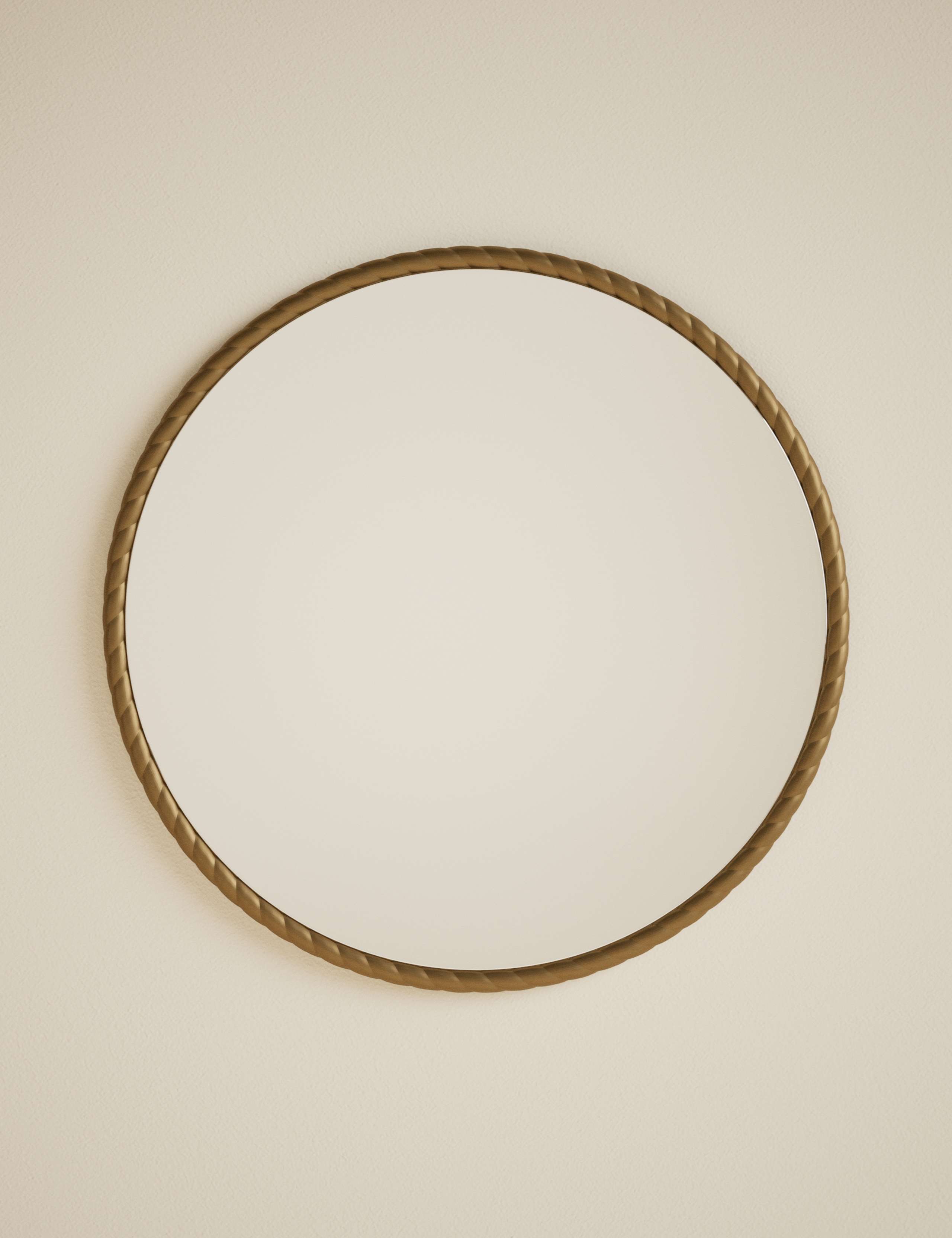 Twisted Metal Round Mirror 60cm 2 of 6