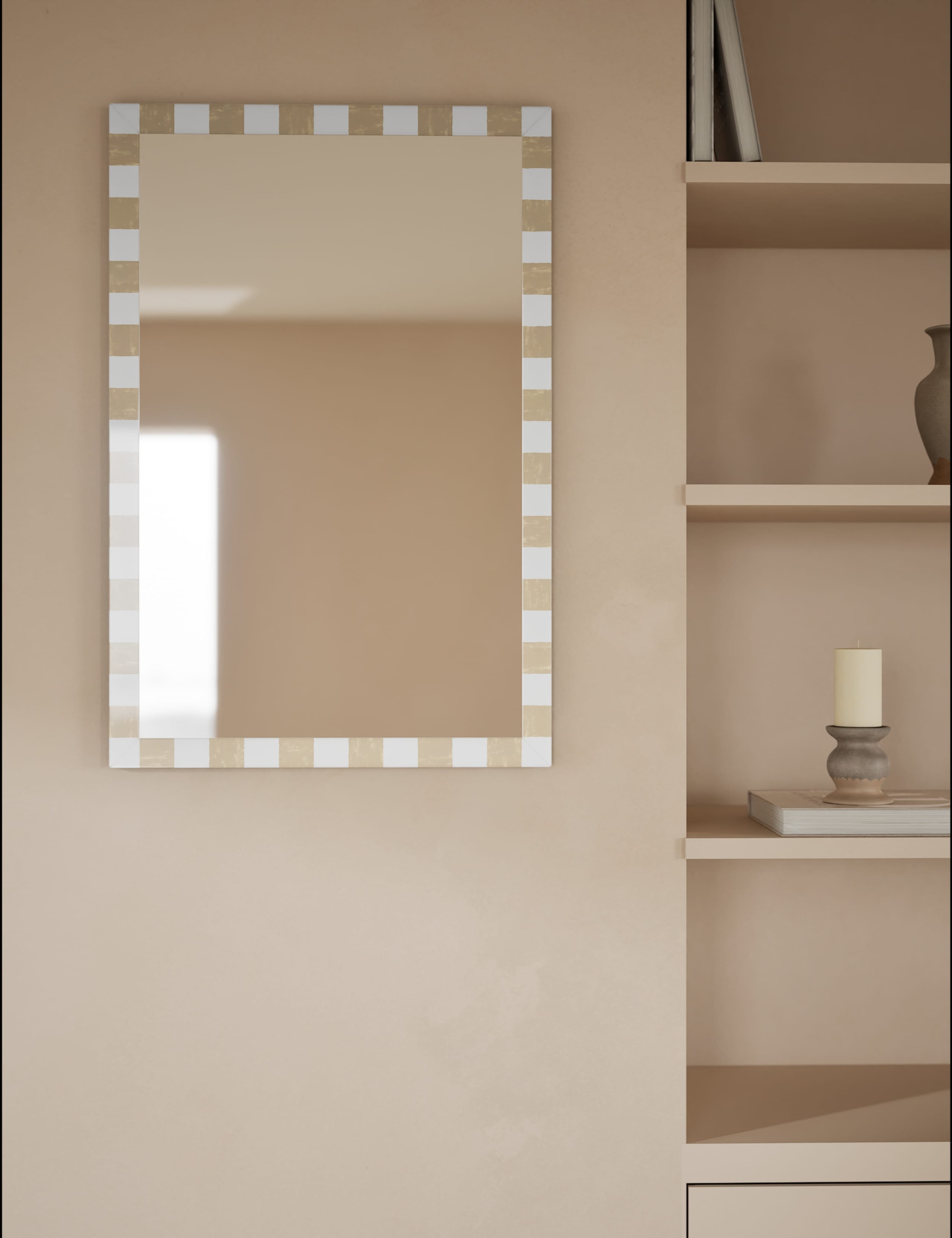 Checkerboard Rectangular Mirror 1 of 6