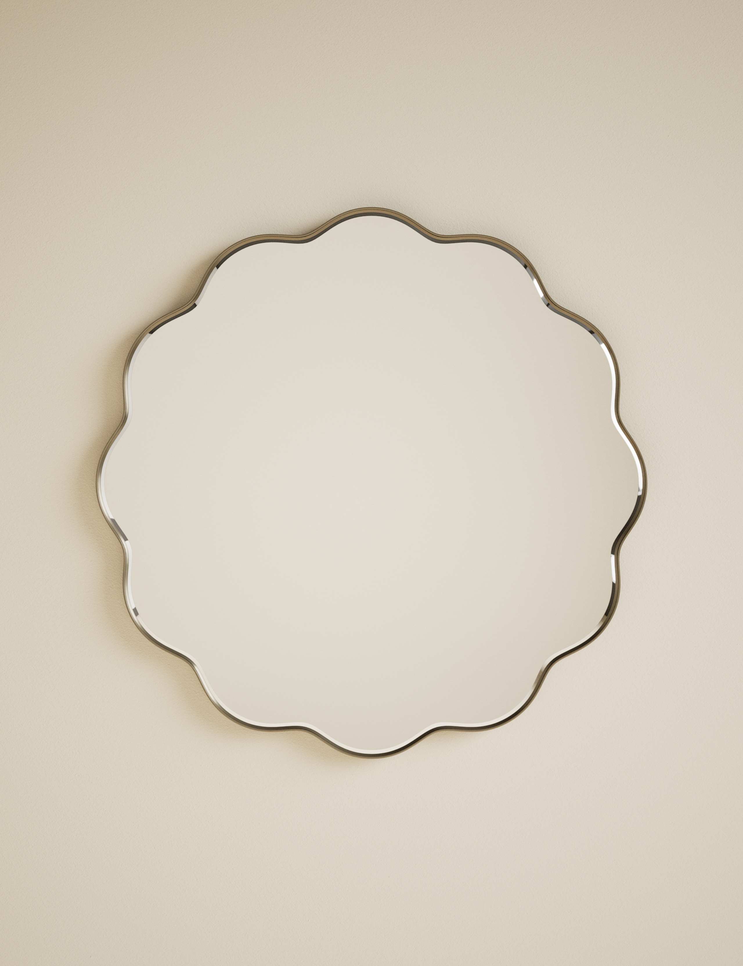 Metal Soft Wave Wall Mirror 2 of 6