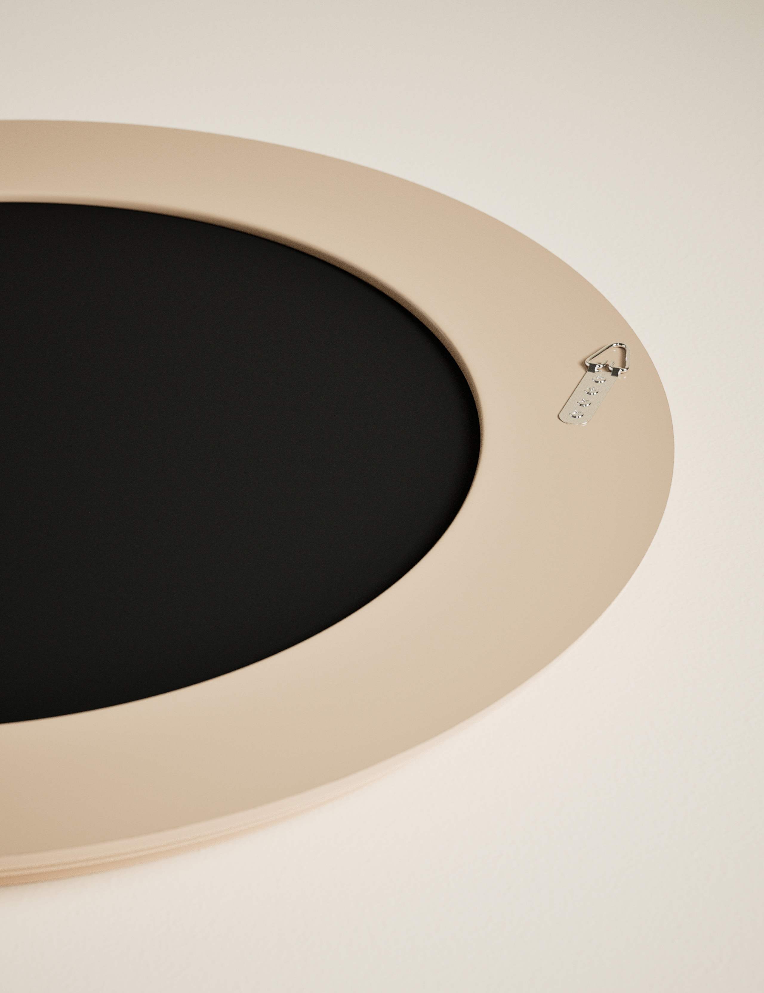 Ribbed Gloss Round Wall Mirror 3 of 6