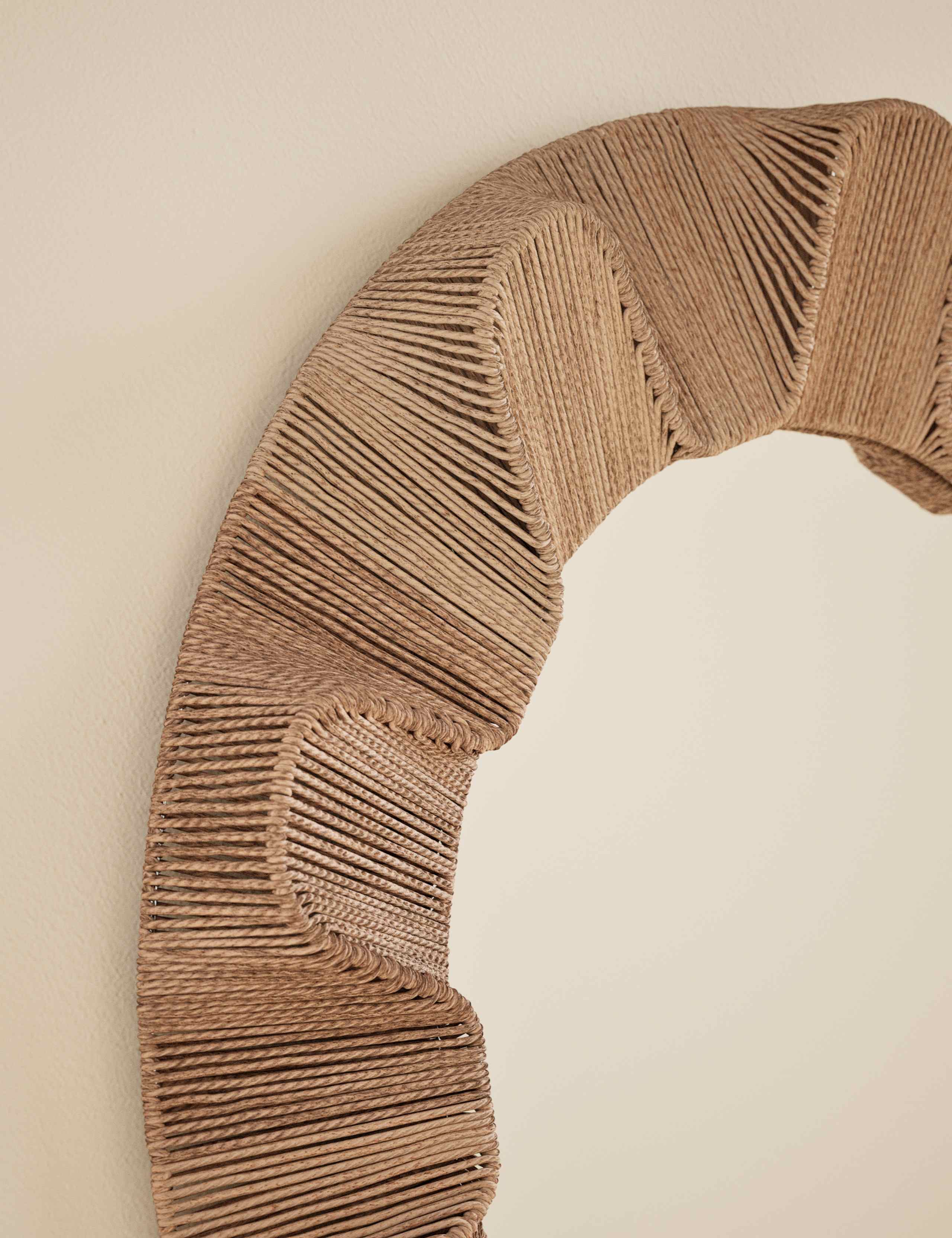 Jute String Round Mirror 4 of 6