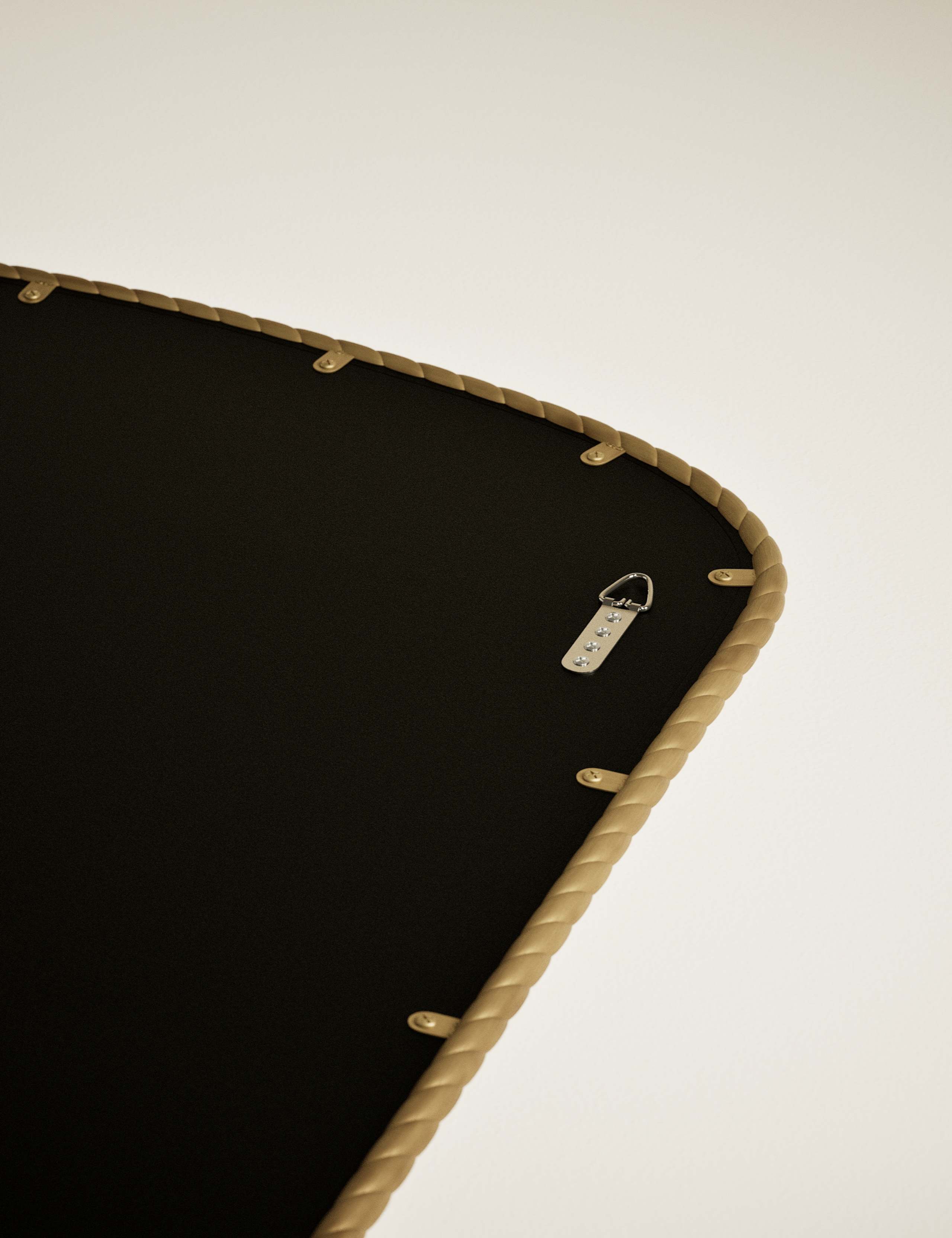 Metal Twisted Overmantel Wall Mirror 3 of 6