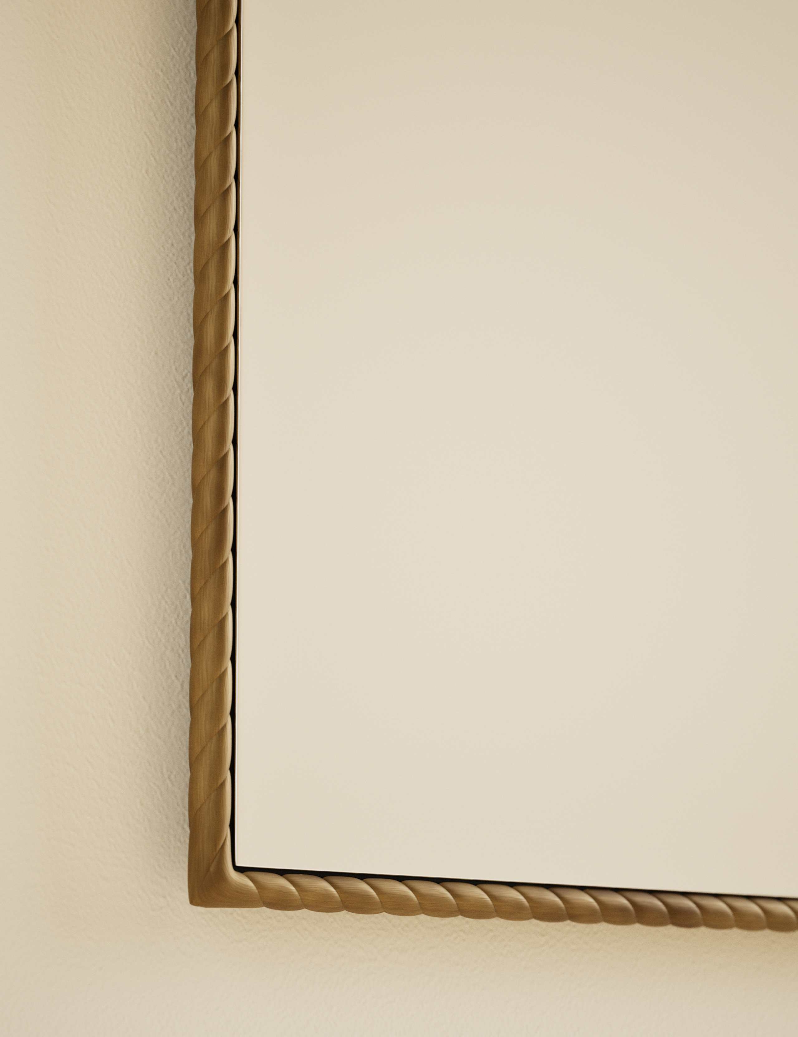 Metal Twisted Overmantel Wall Mirror 4 of 6
