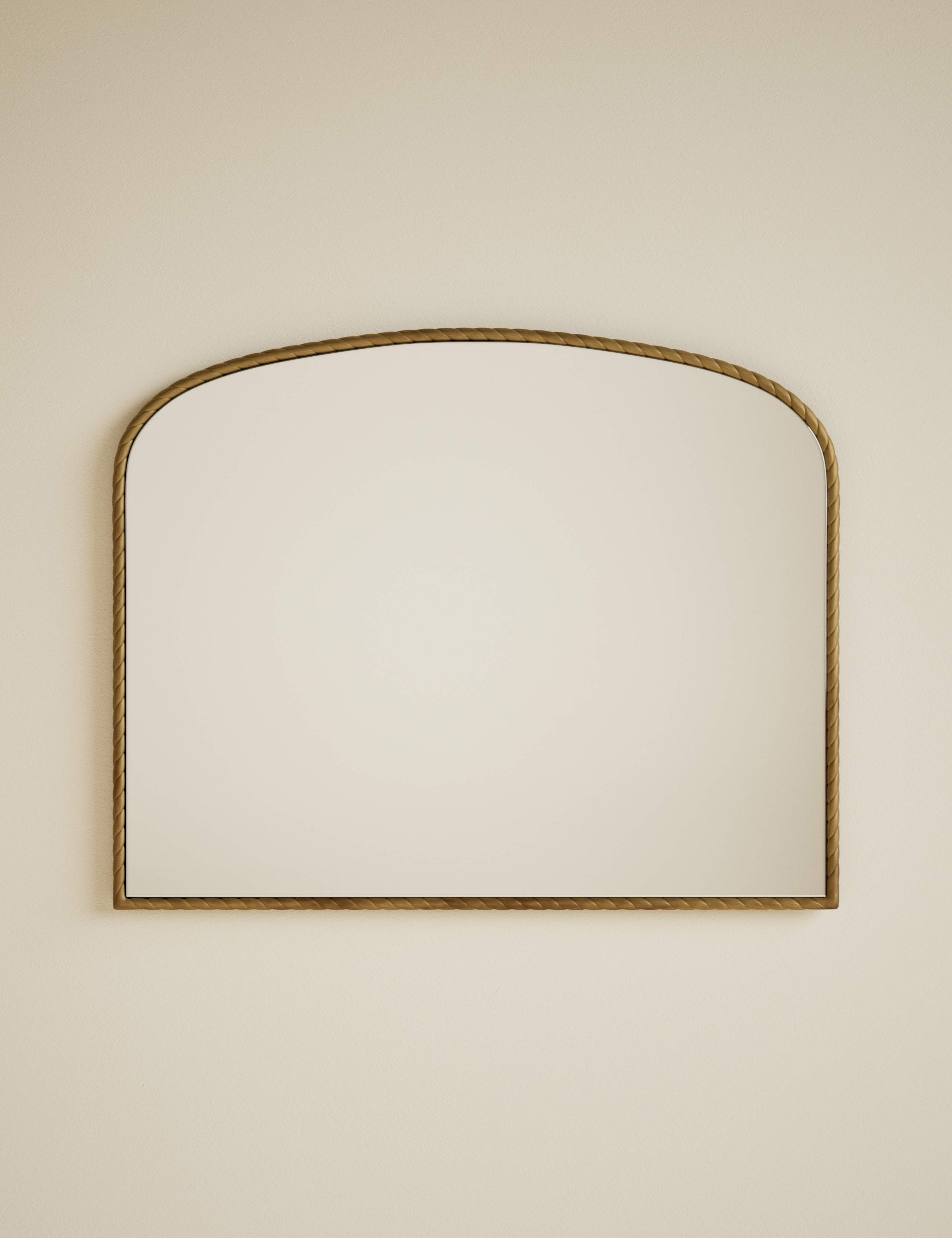 Metal Twisted Overmantel Wall Mirror 2 of 6