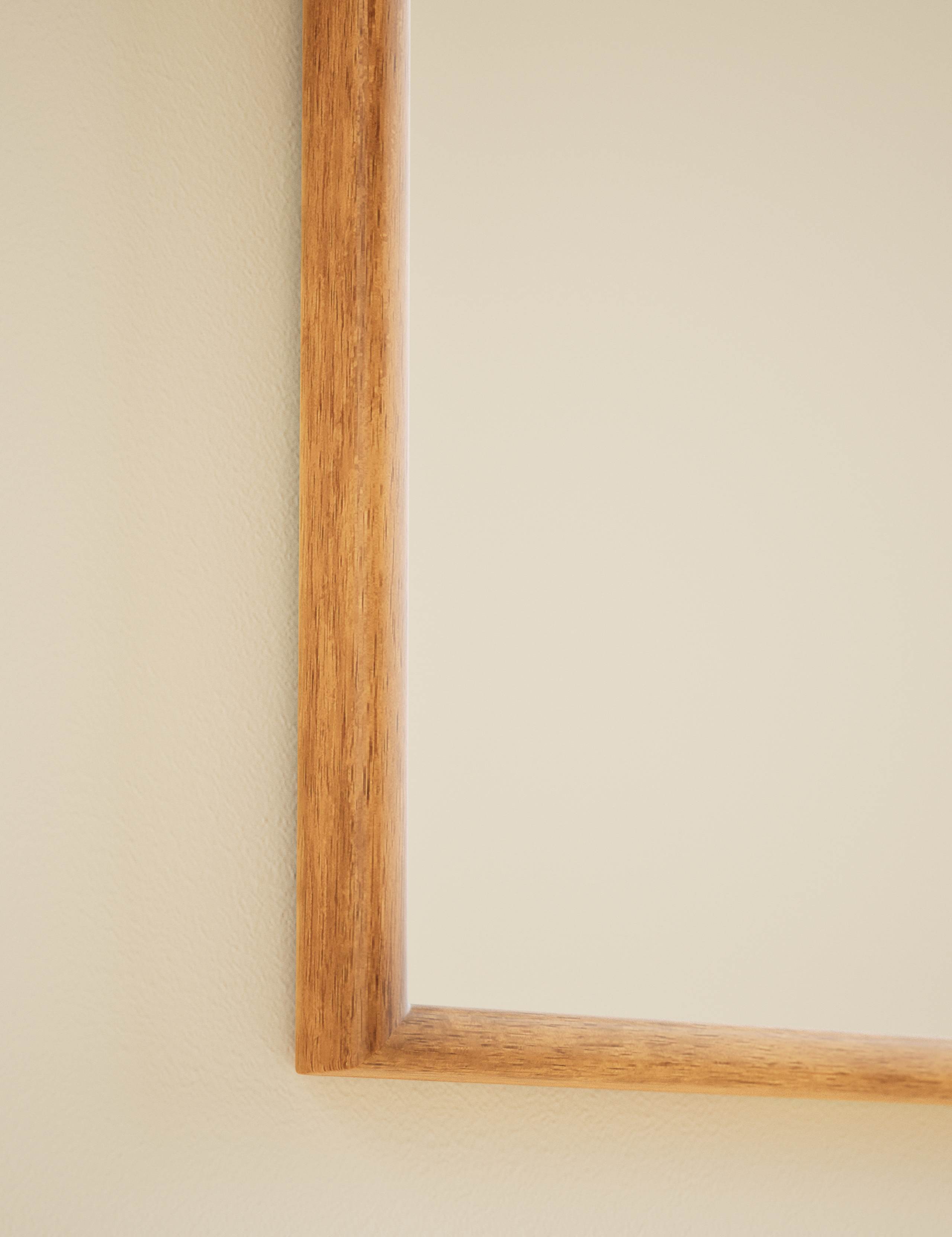 Wooden Rounded Overmantle Wall Mirror 4 of 6