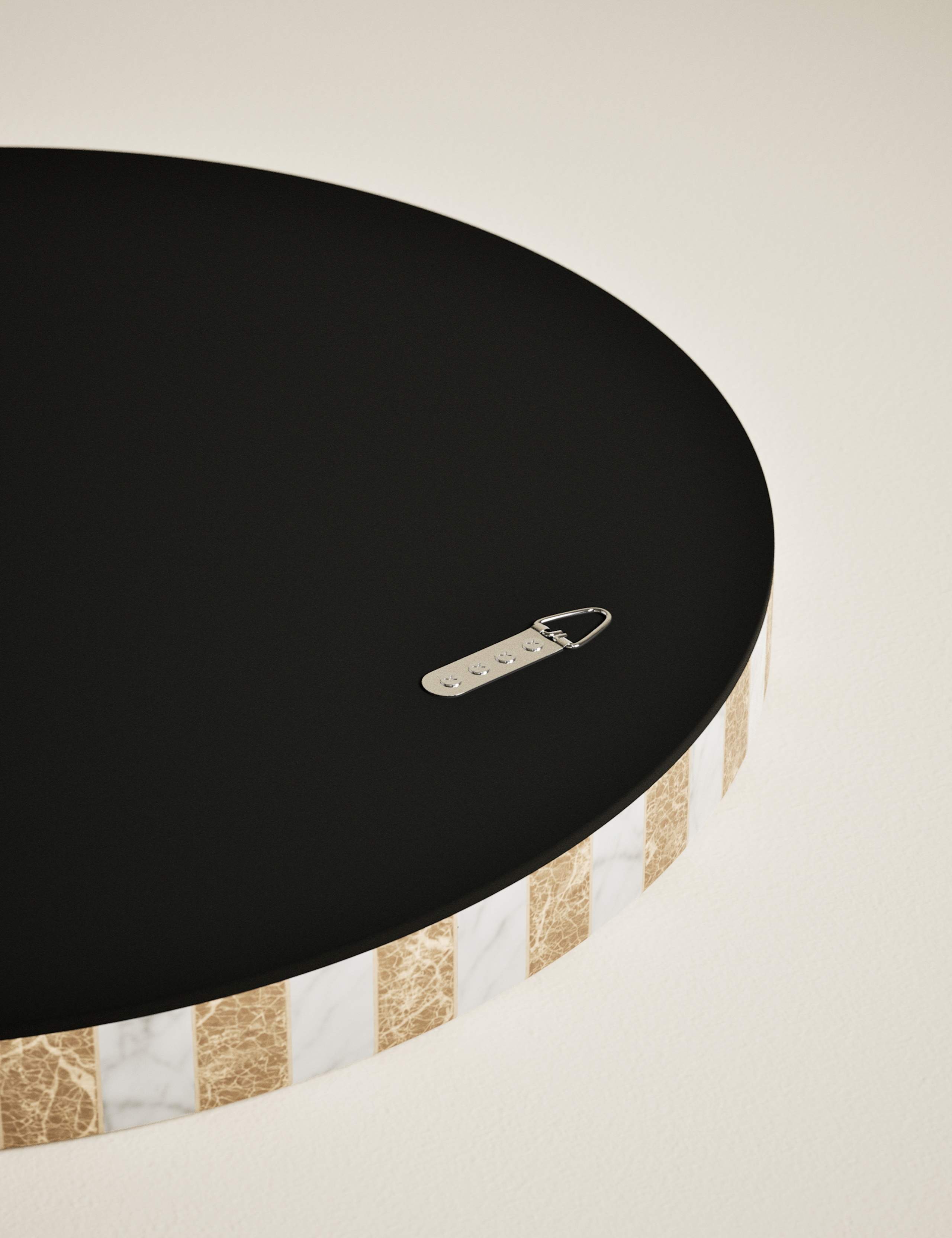 Marble Round Wall Mirror 3 of 6