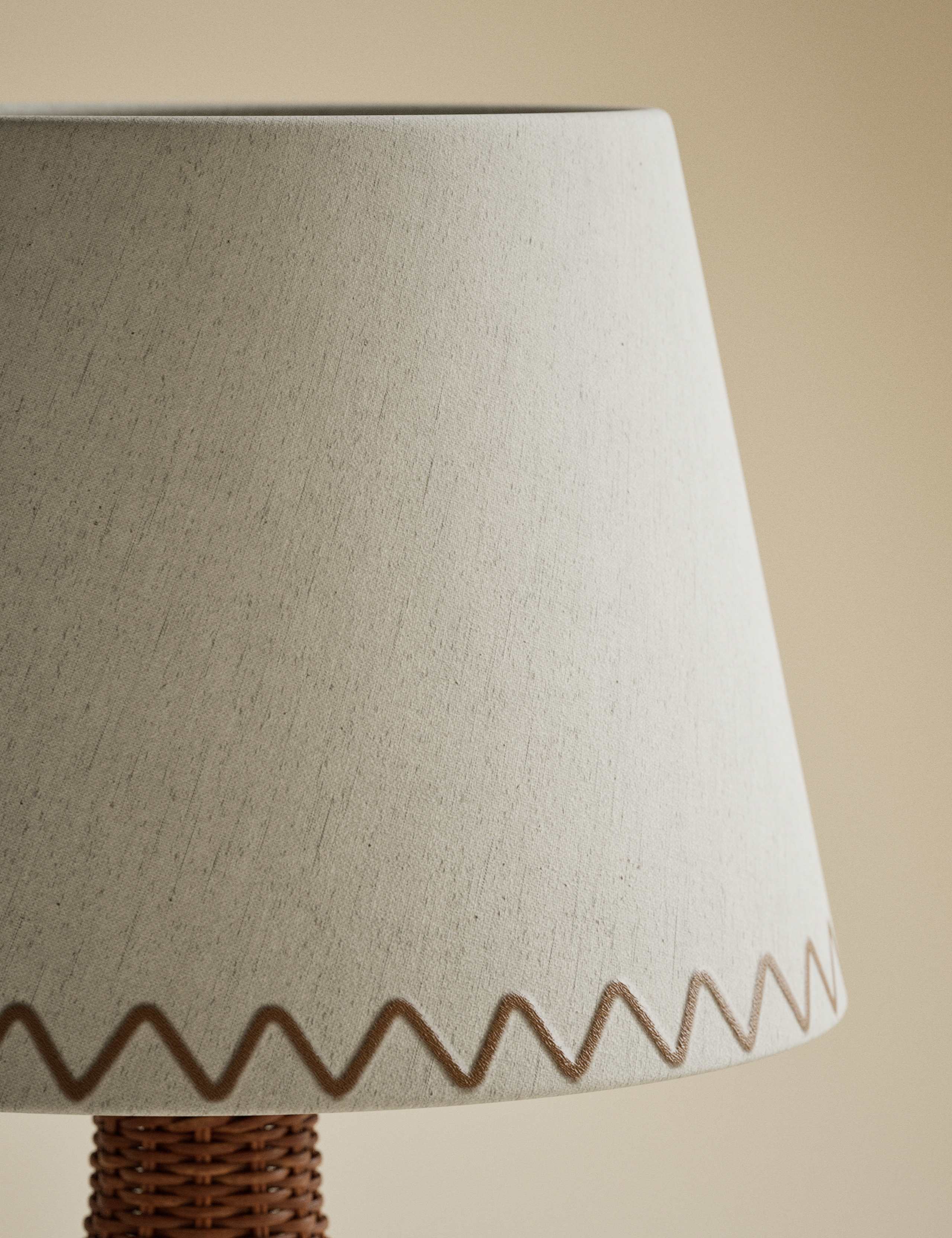 Wicker Graduated Base Table Lamp 6 of 6