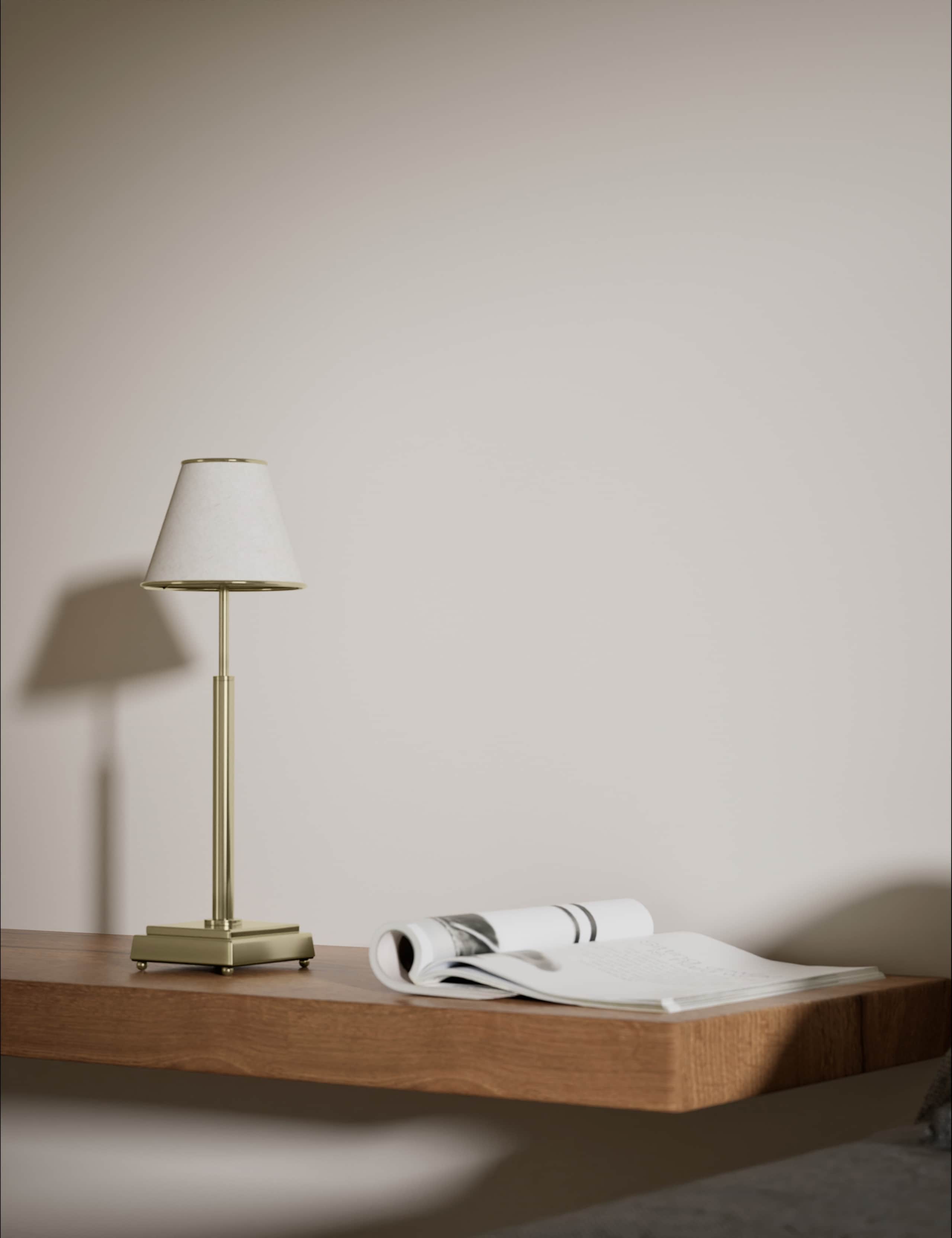 Rechargeable Brass Table Lamp 1 of 5