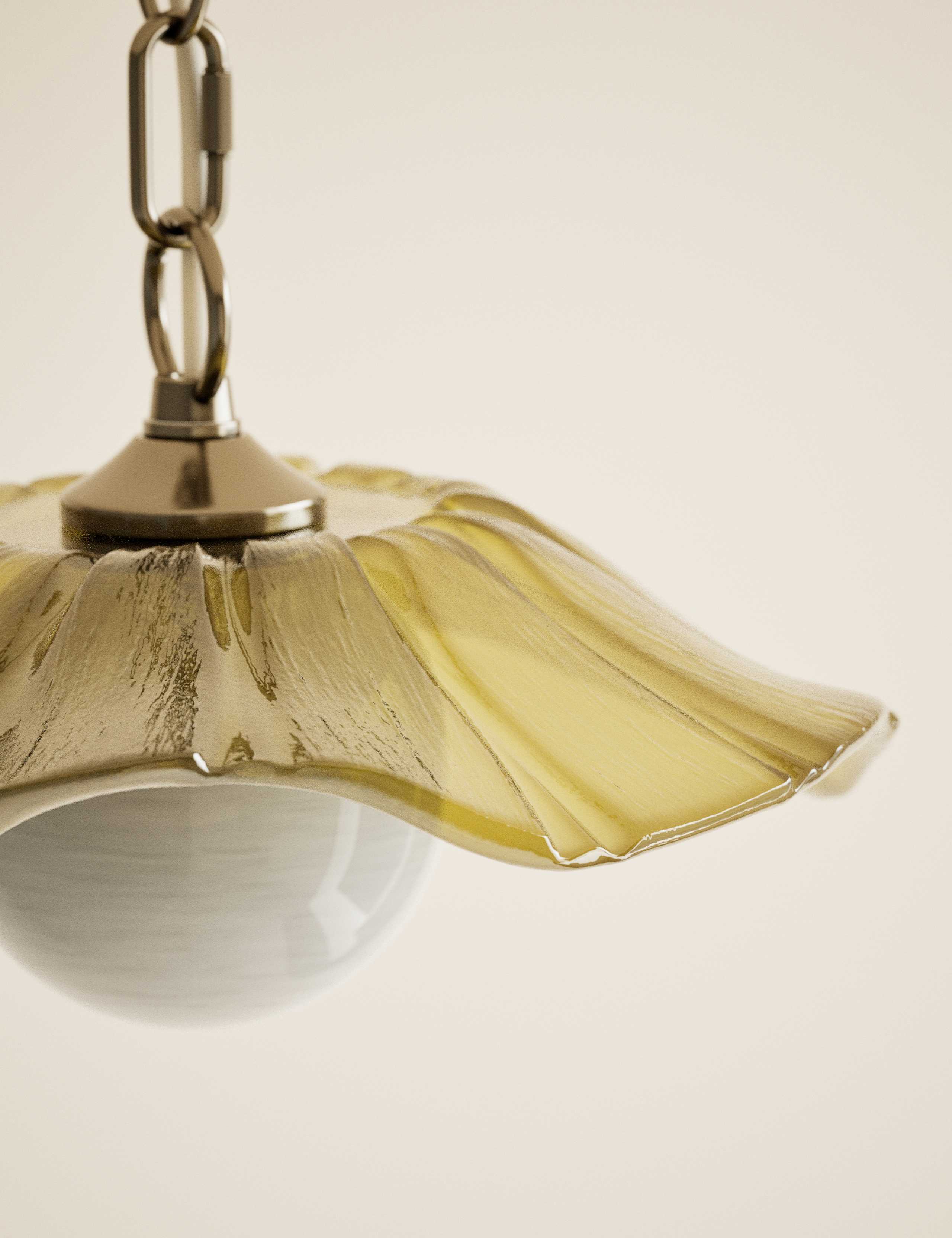 Ombre Glass Flower Pendant Light 5 of 5