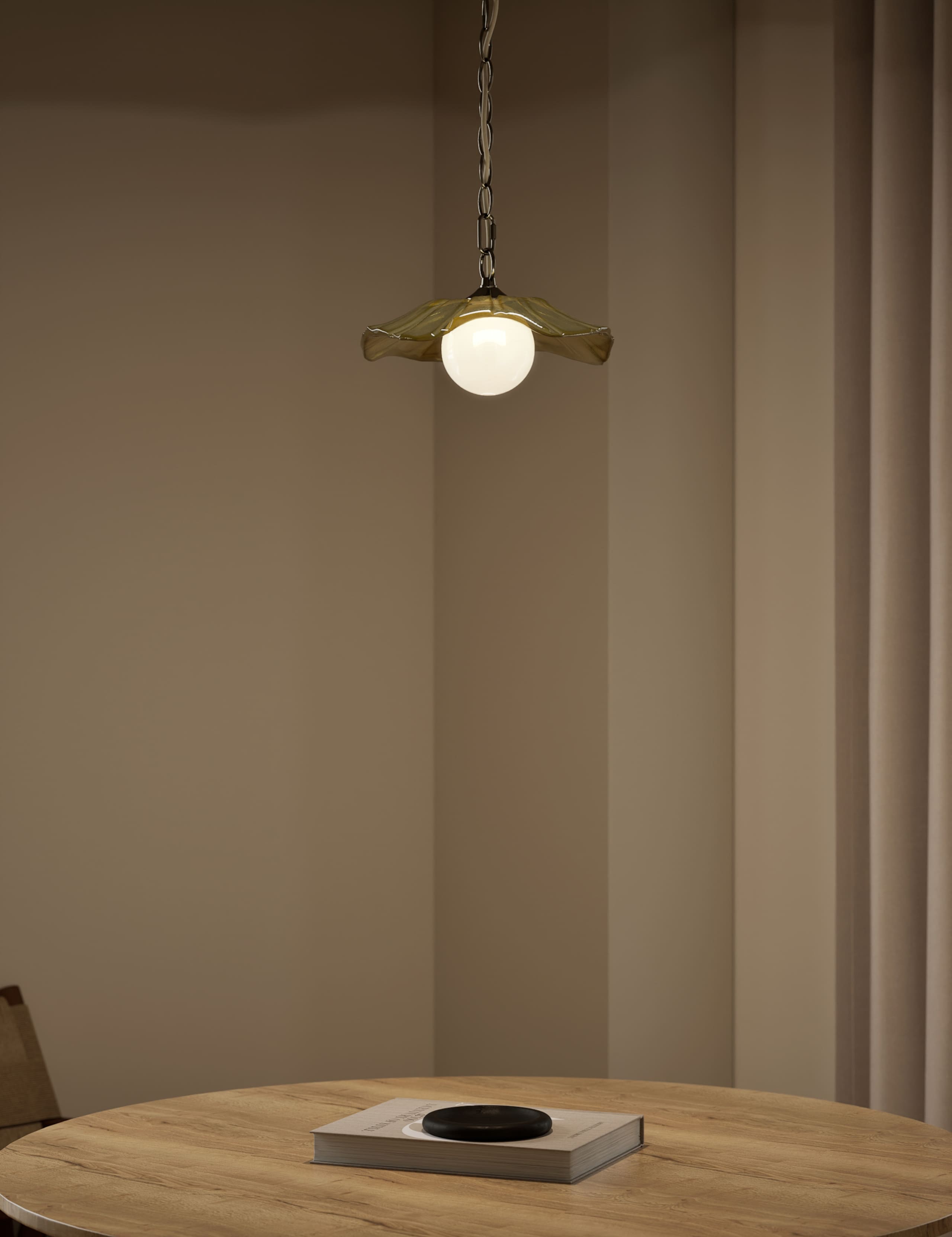 Ombre Glass Flower Pendant Light 2 of 5