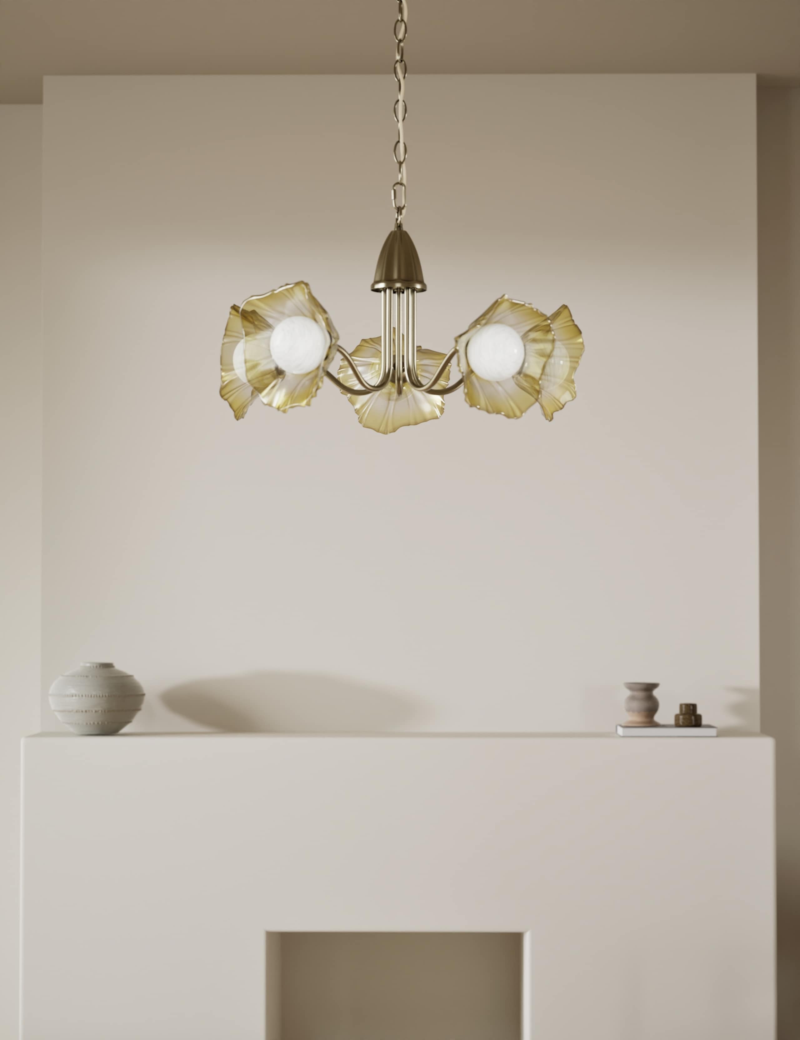 Ombré Glass Flower Multi-light Cluster 1 of 5