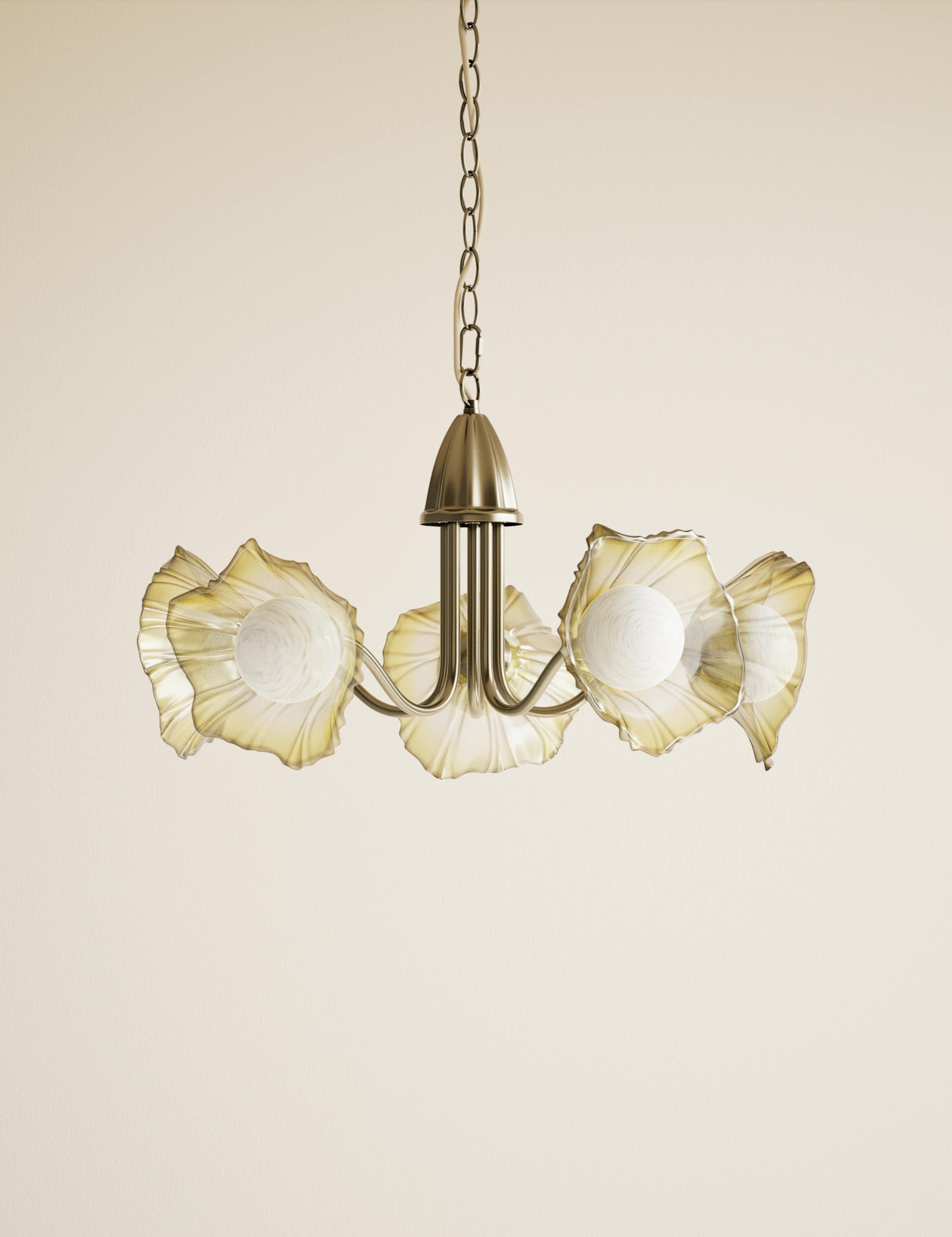 Ombré Glass Flower Multi-light Cluster 3 of 5