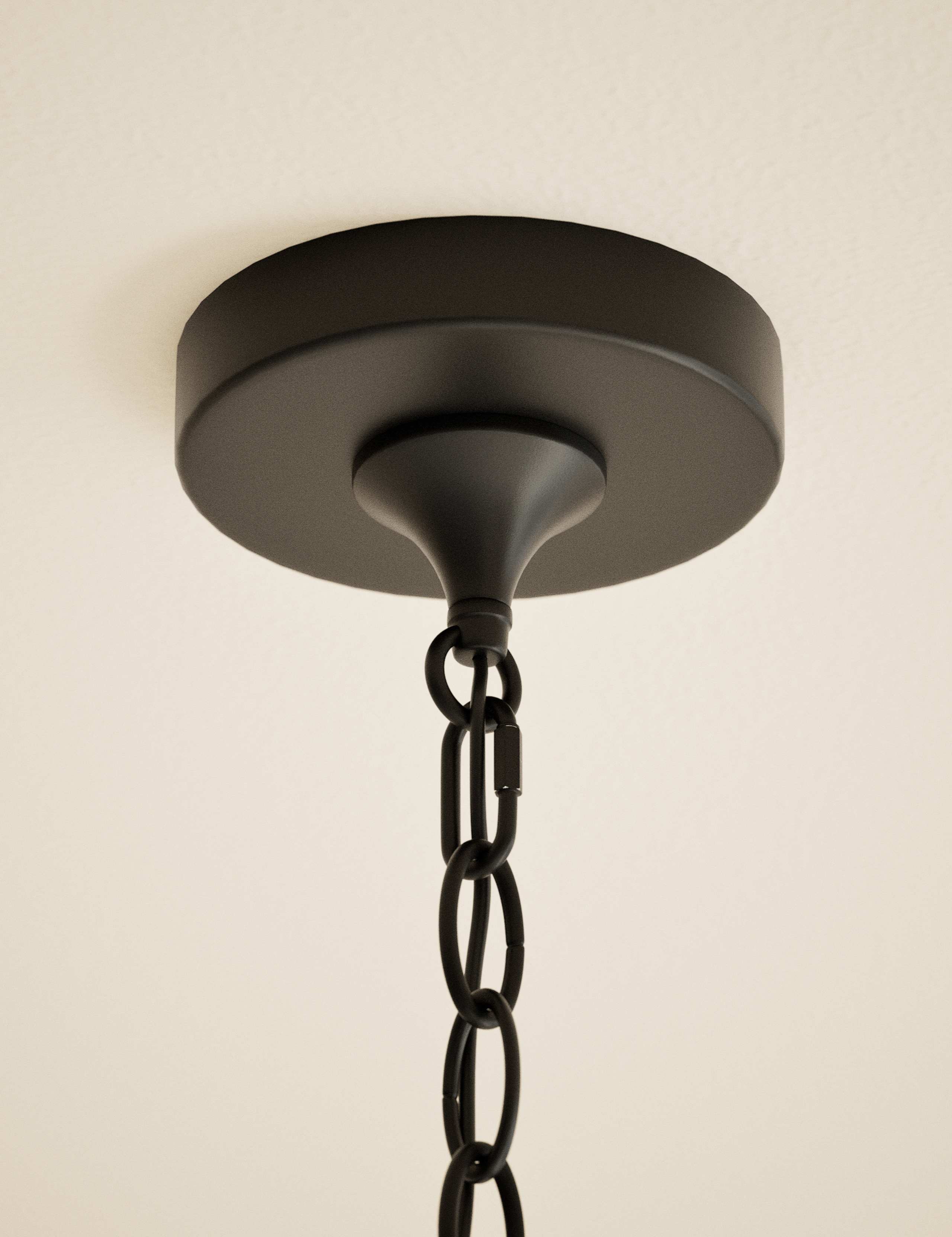 Metal 6 Arm Chandelier 4 of 5